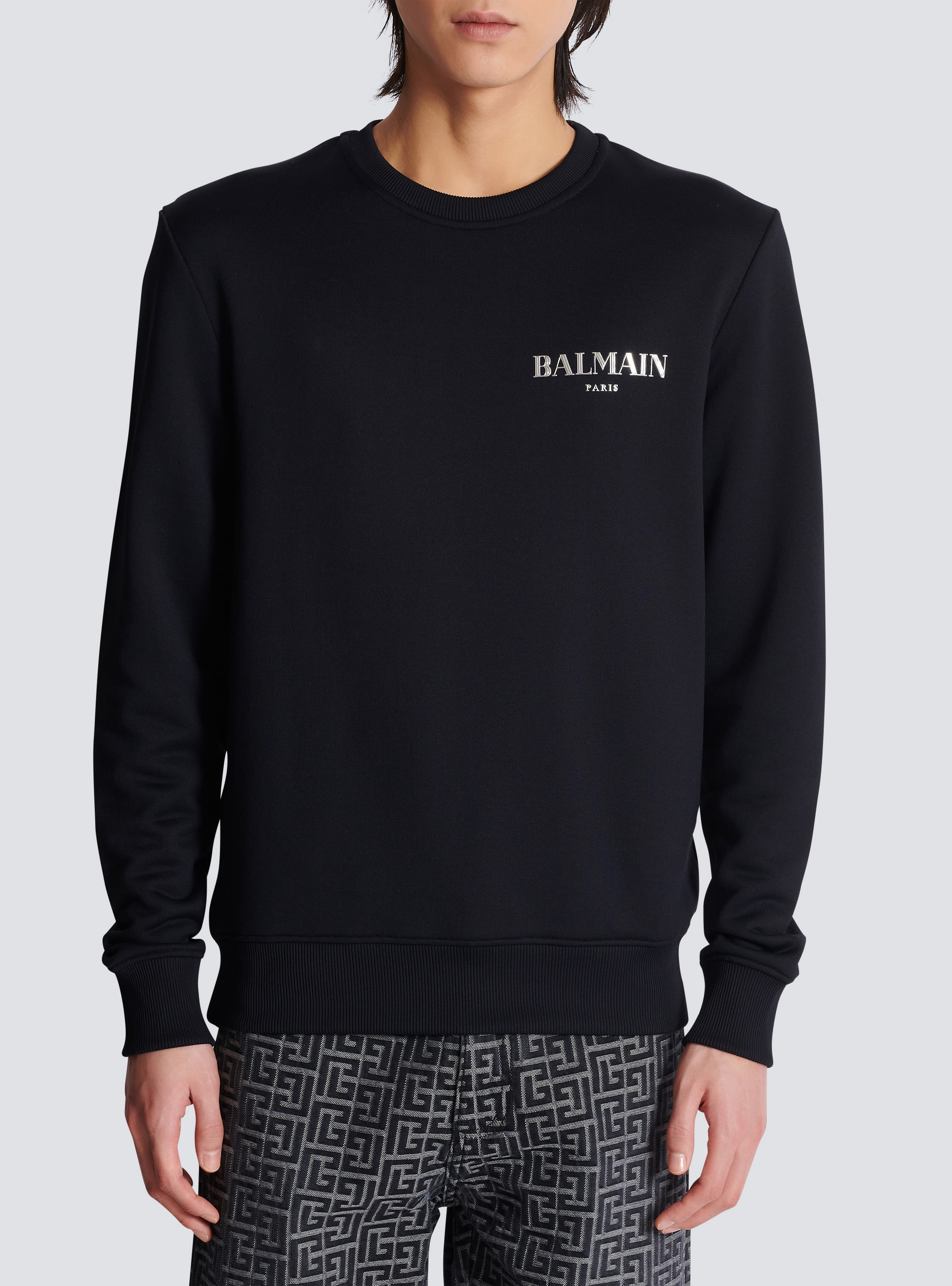 Balmain logo sweatshirt best sale