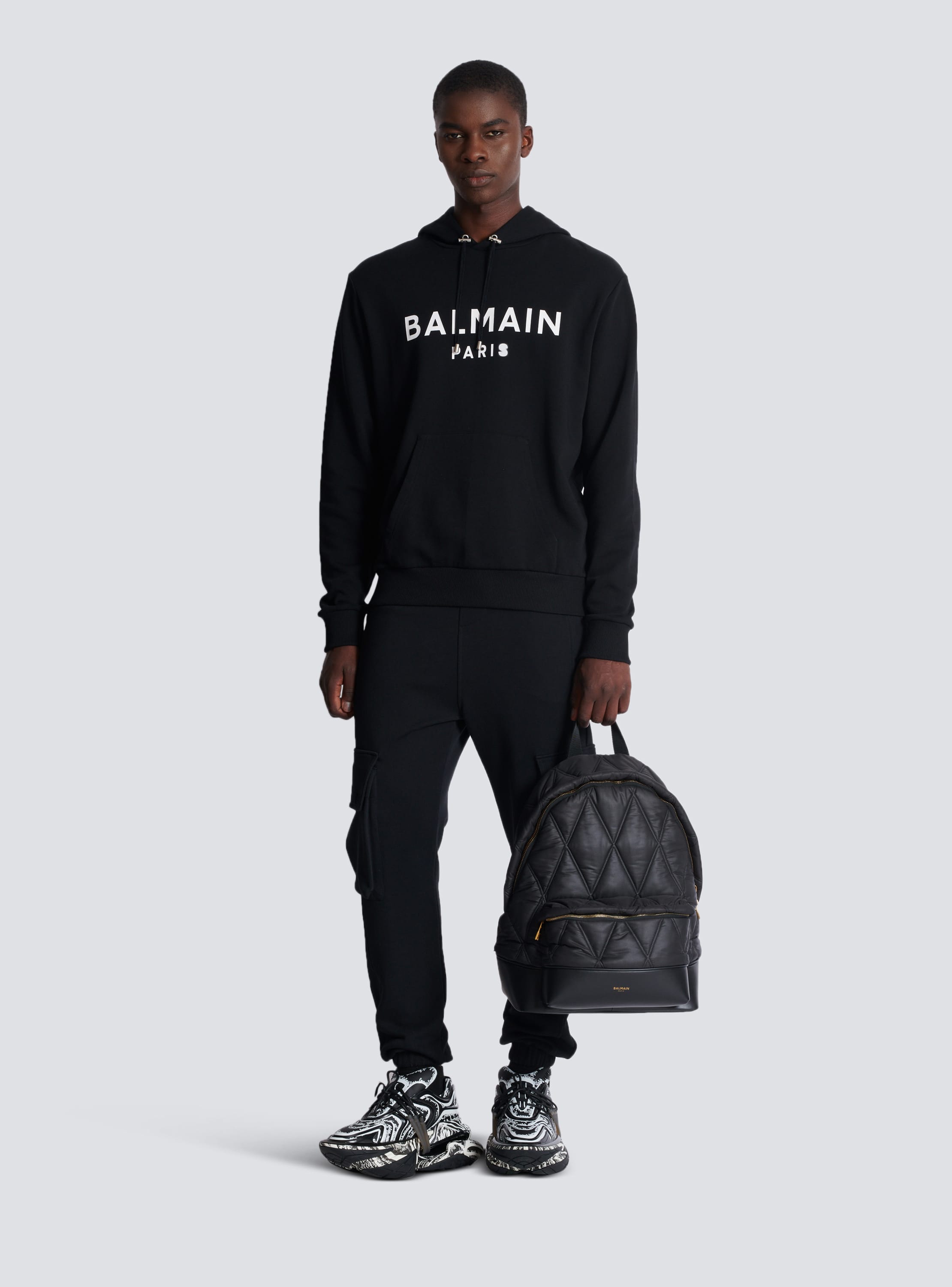 Printed Balmain Paris hoodie