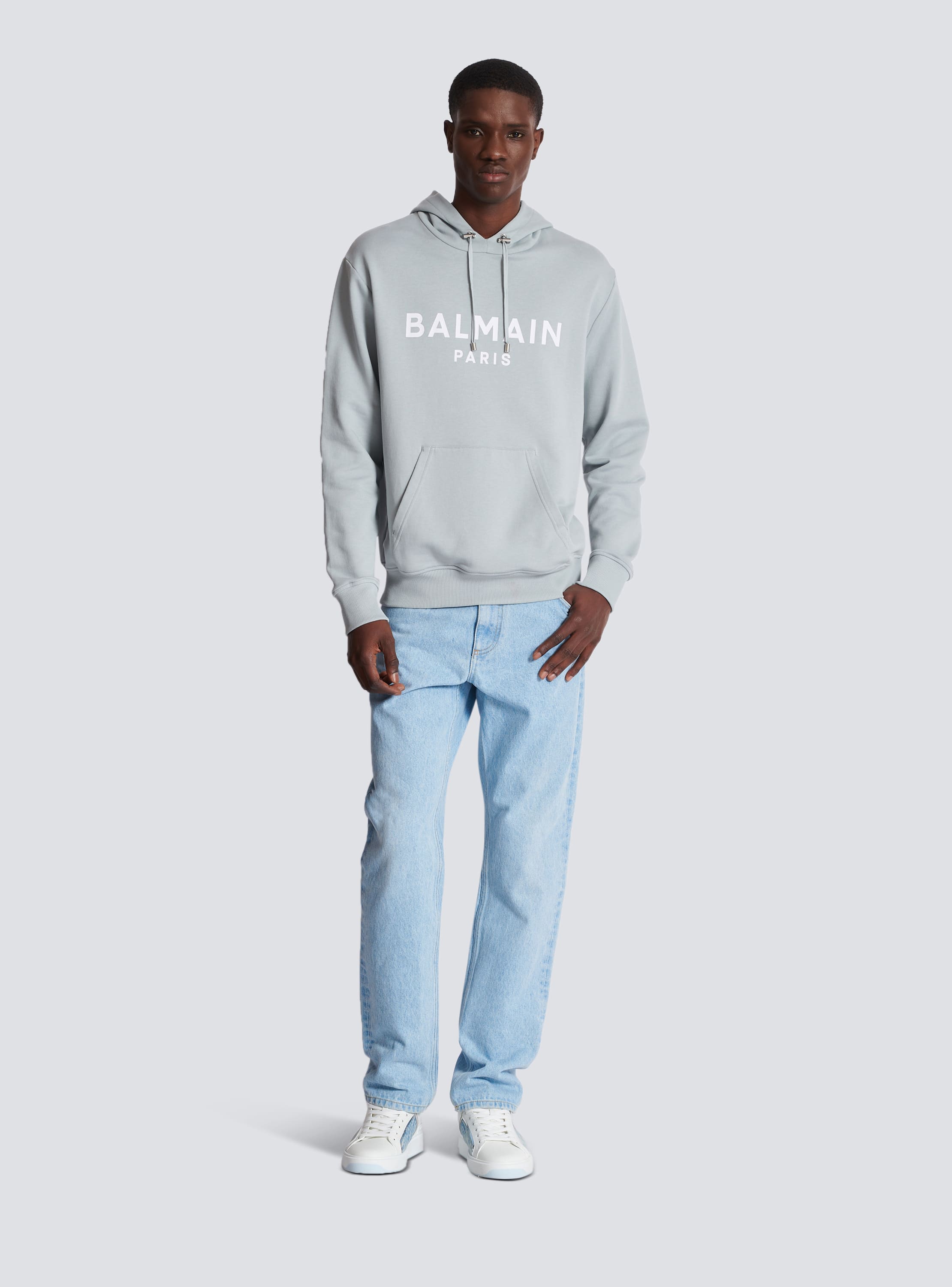 Printed Balmain Paris hoodie