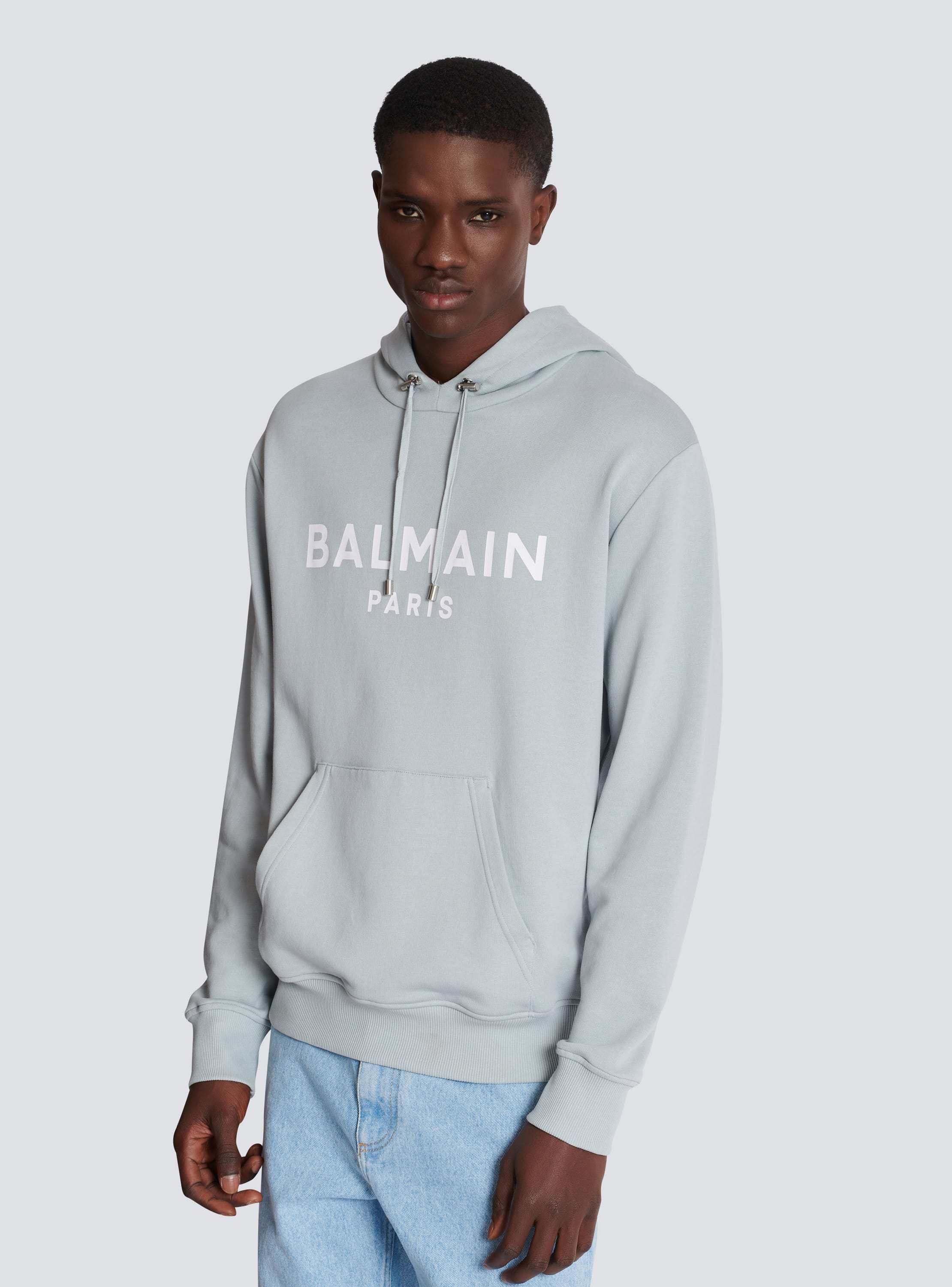 Printed Balmain Paris hoodie