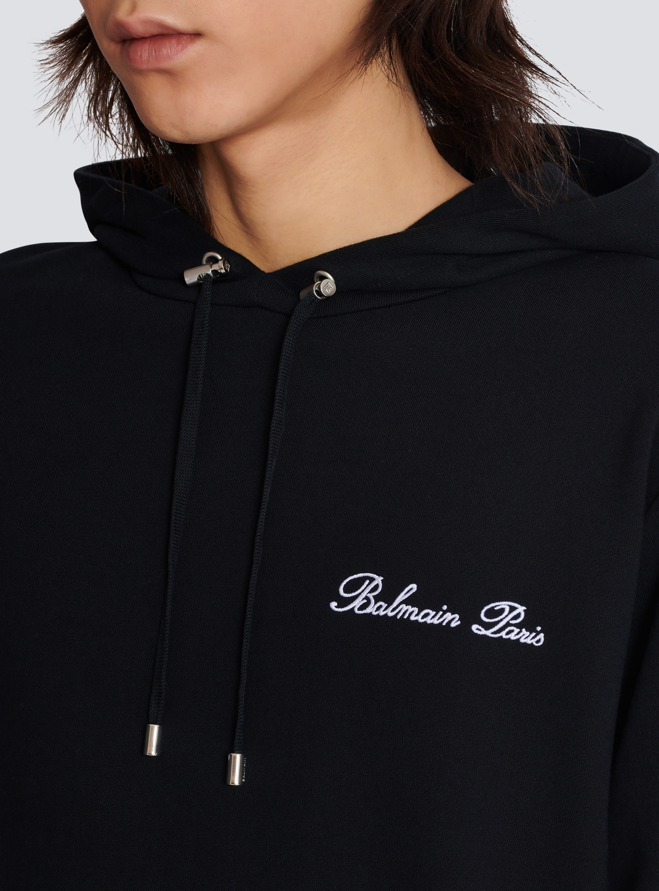 Balmain zipper hoodie hotsell