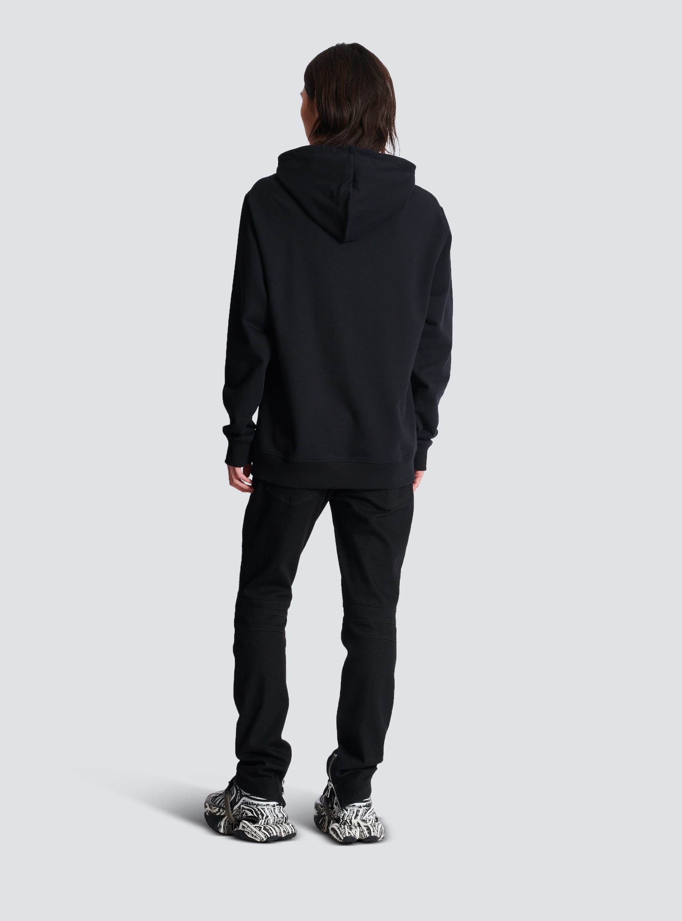 Balmain signature hoodie best sale