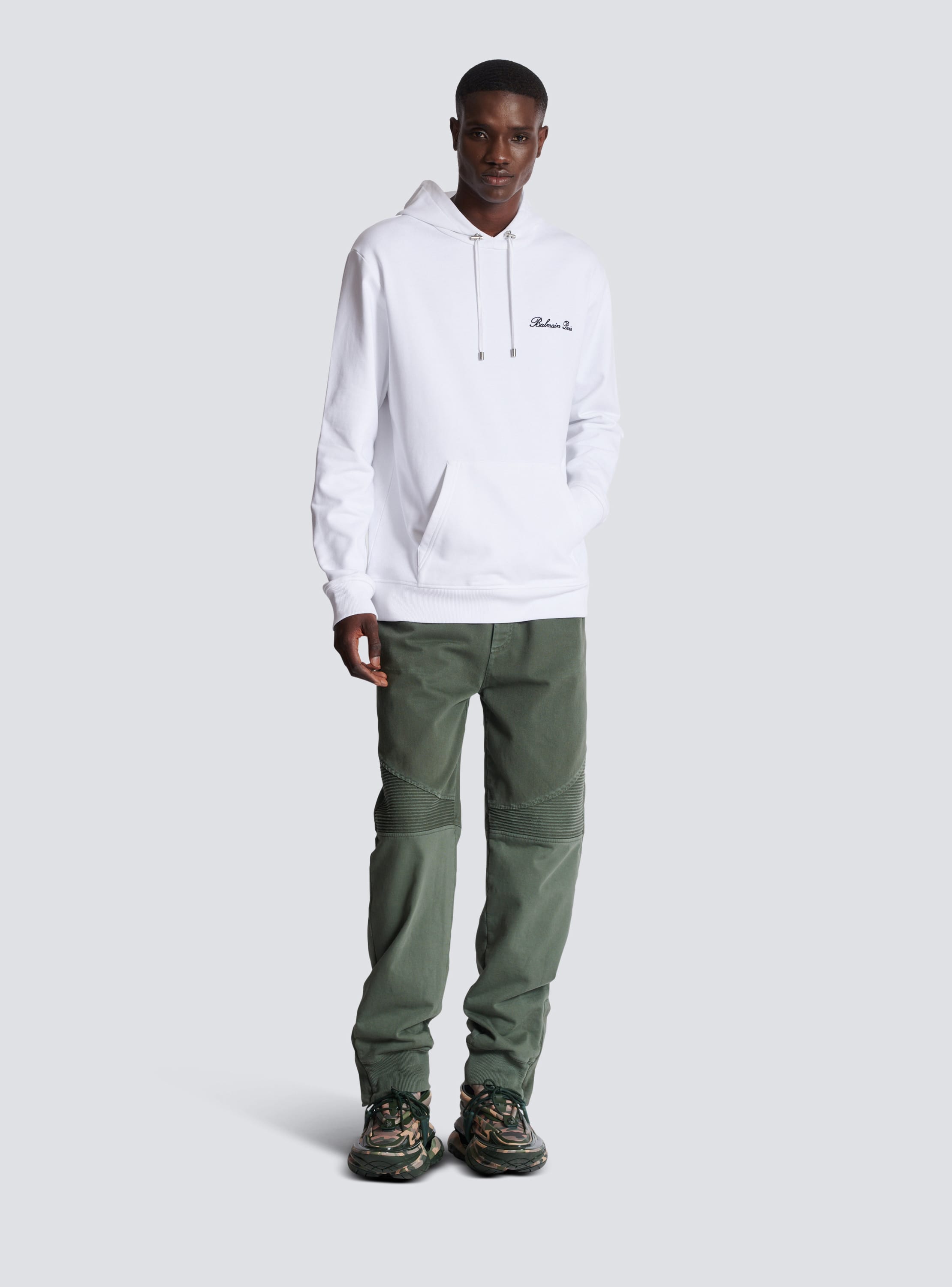 Balmain signature hoodie online