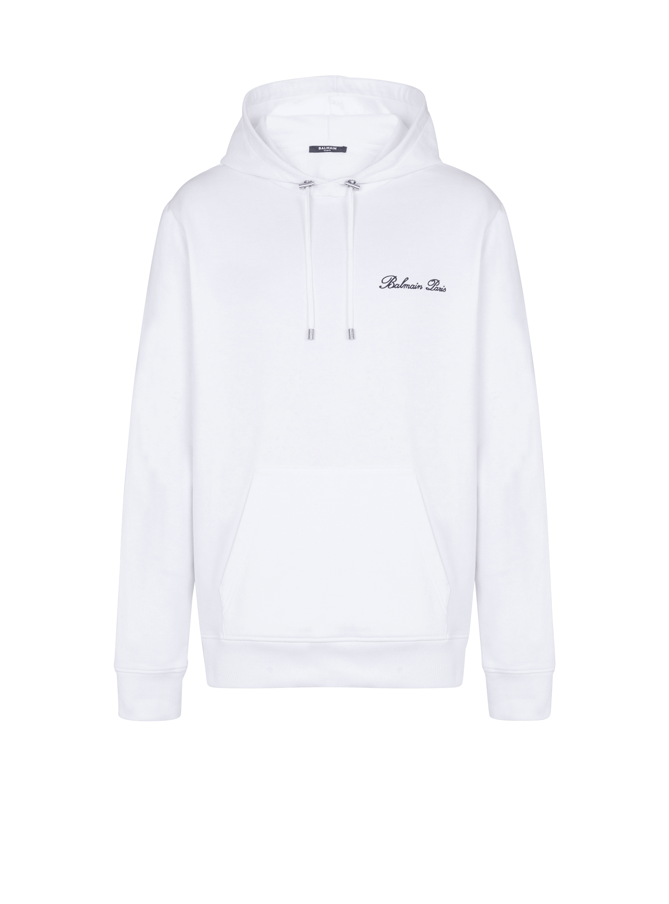 Balmain white hoodie on sale