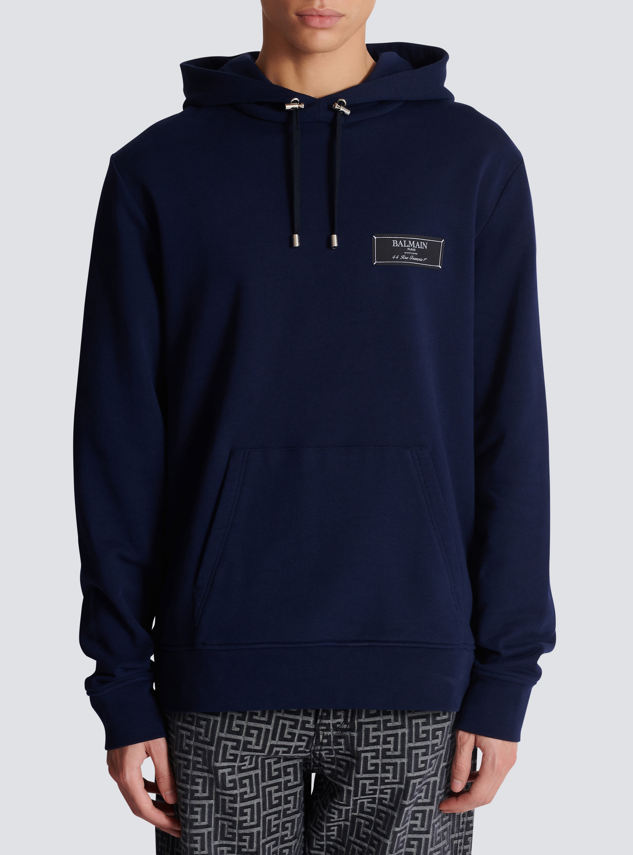 Balmain hoodie blue best sale