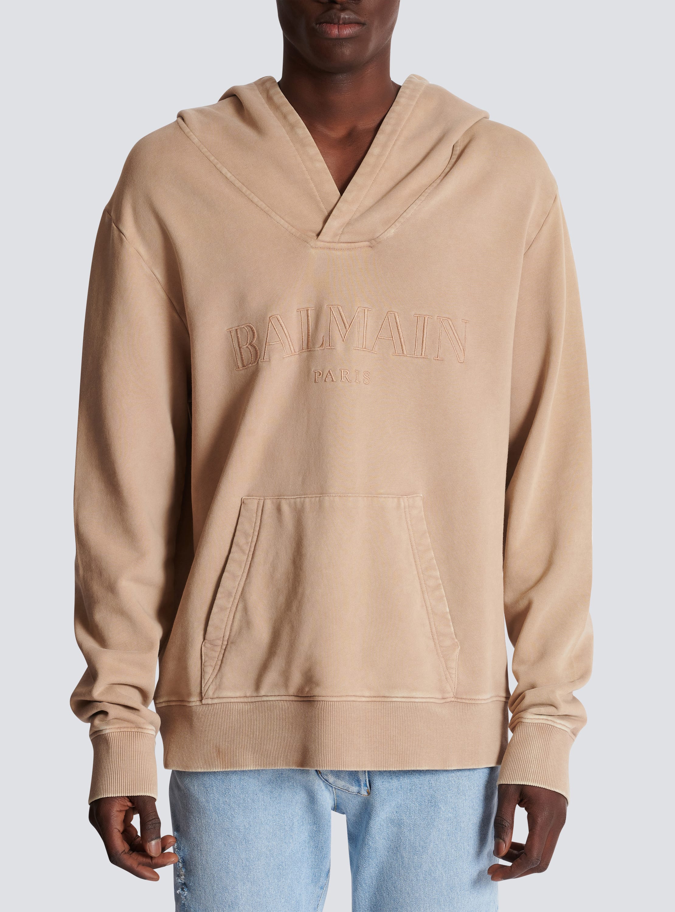 Beige vintage hoodie hotsell
