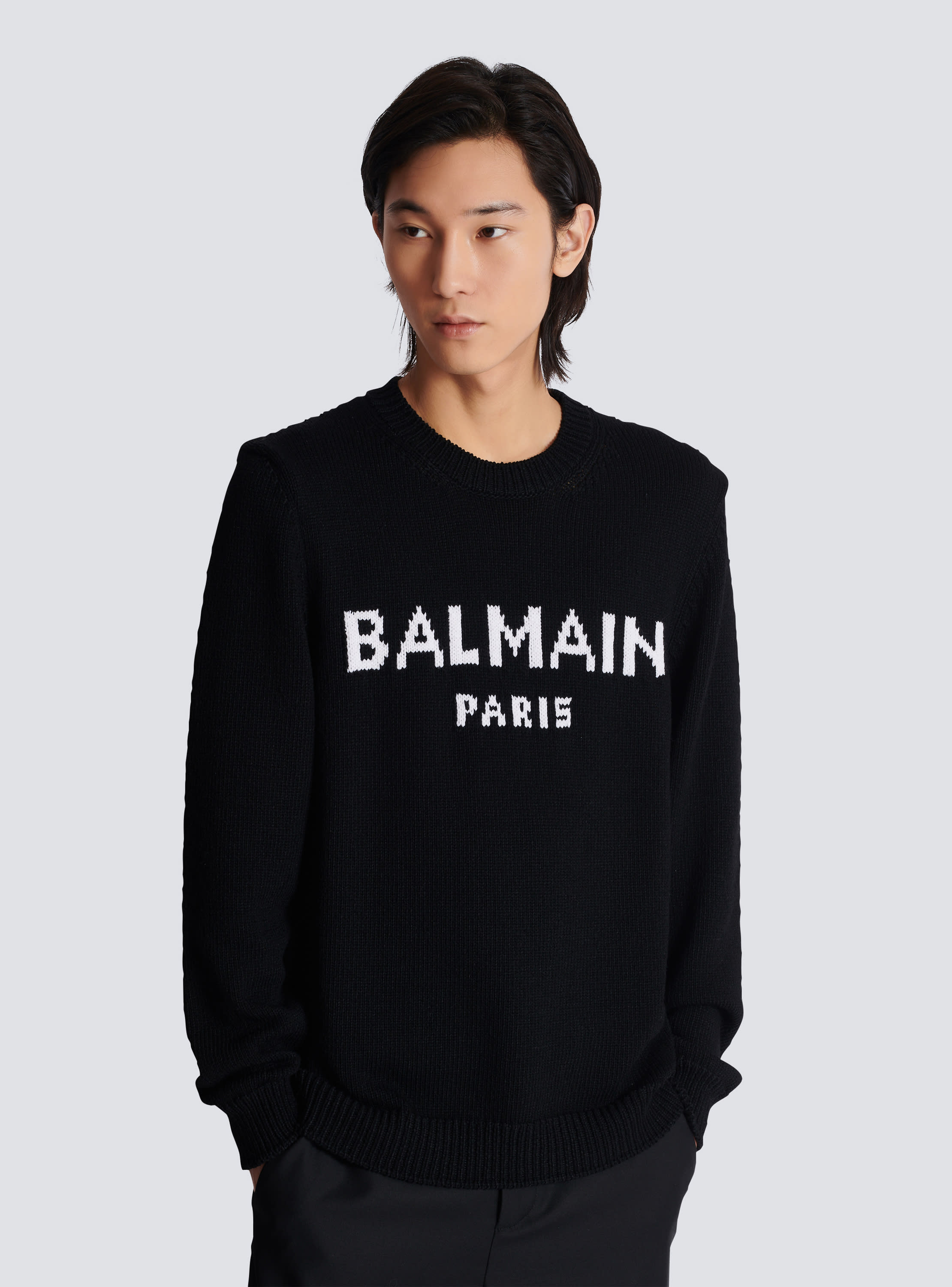 Pull balmain noir sale