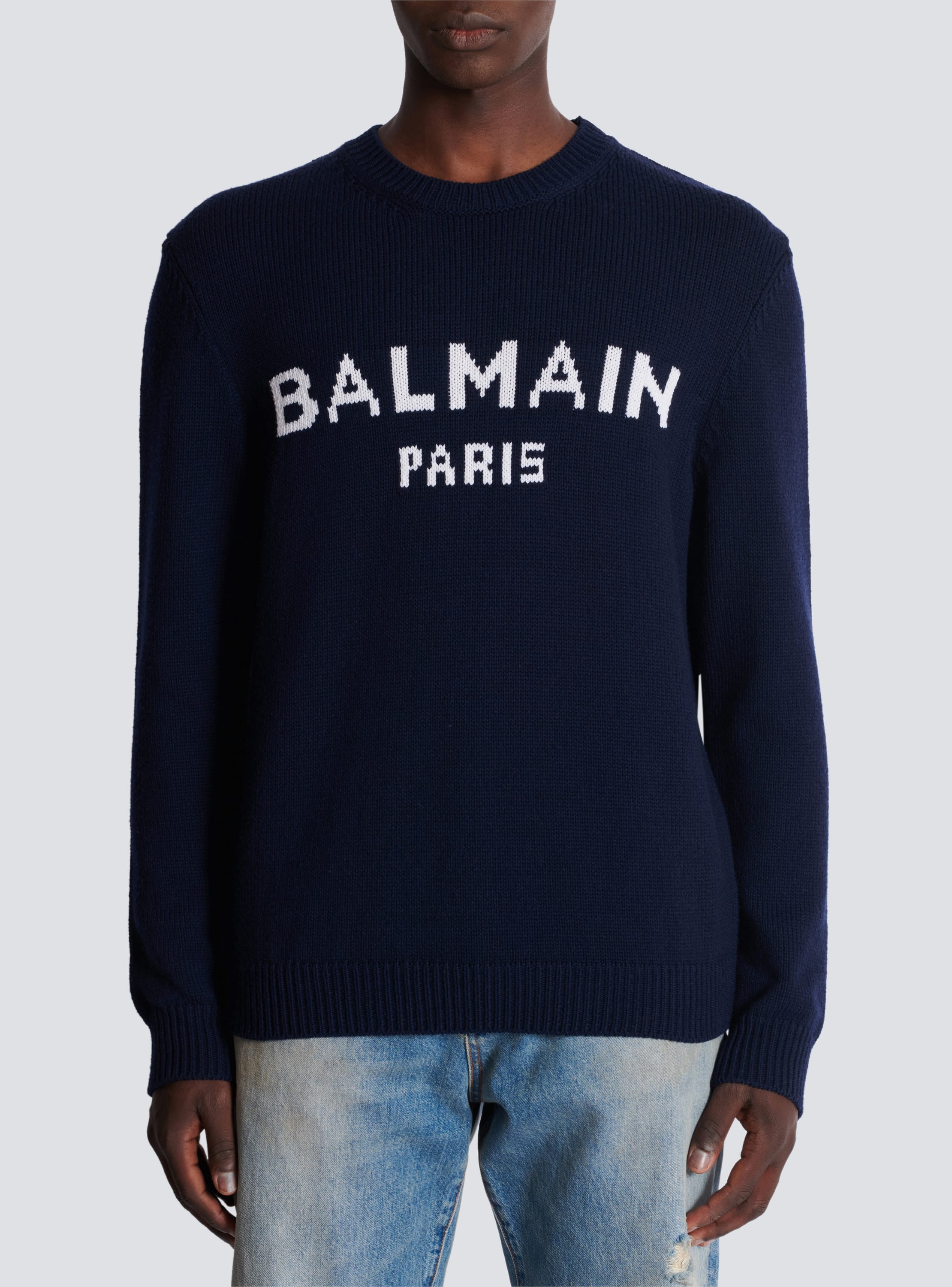 Balmain paris 2024 blue sweater