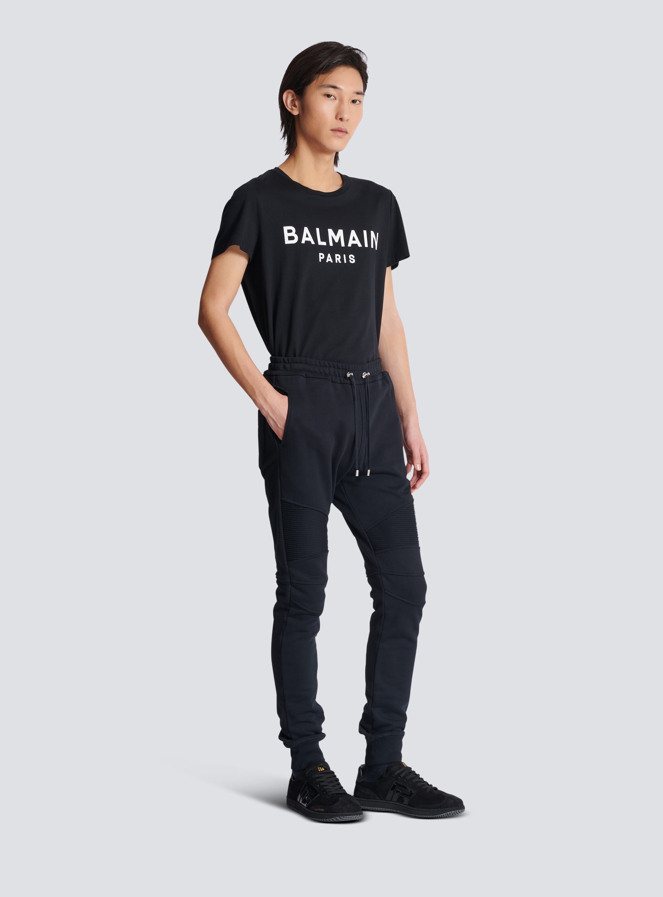 Pantaloni da jogging floccati Balmain Paris Uomo BALMAIN