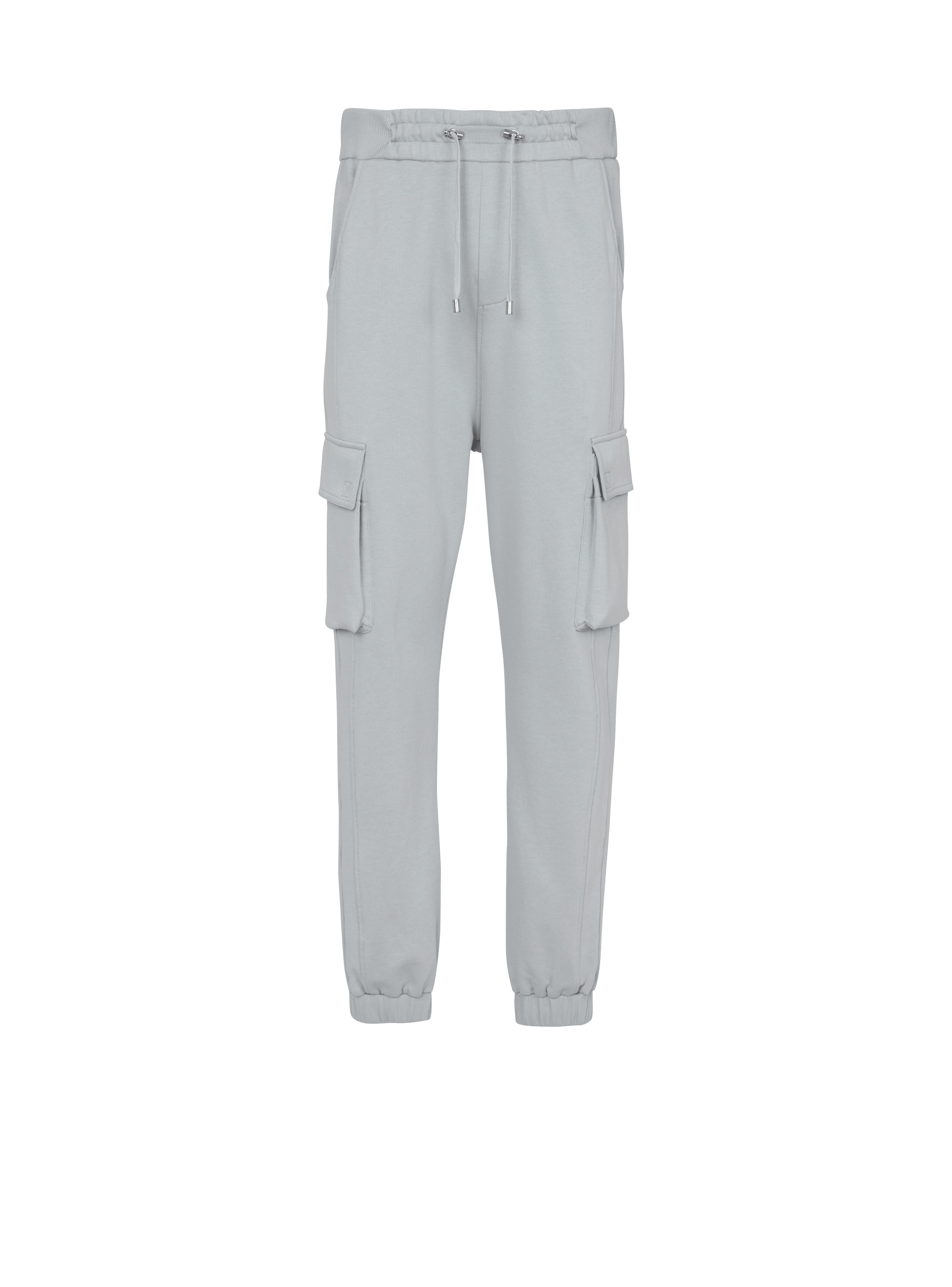 Cargo joggers with Balmain Paris print