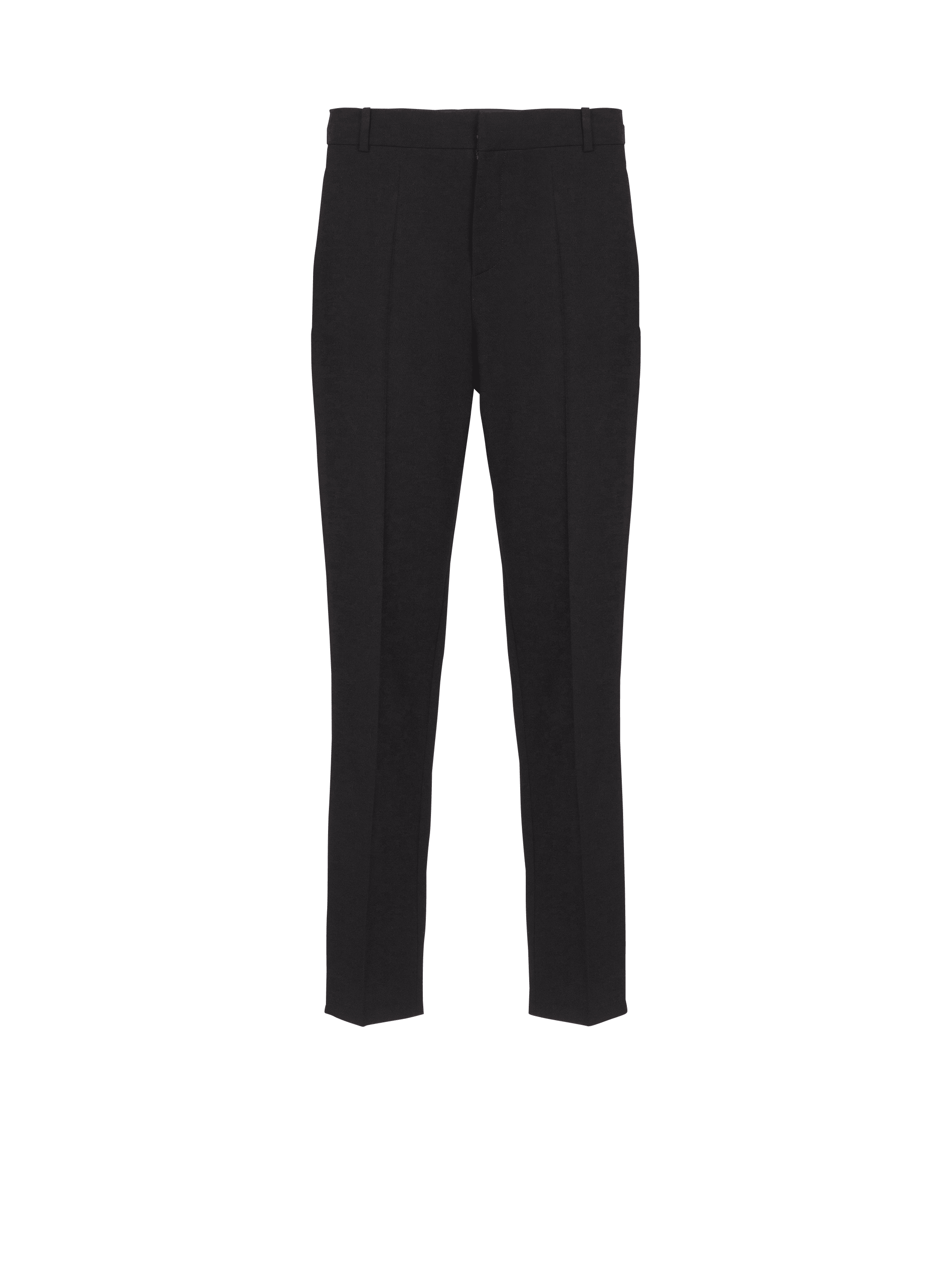Double wool crepe trousers
