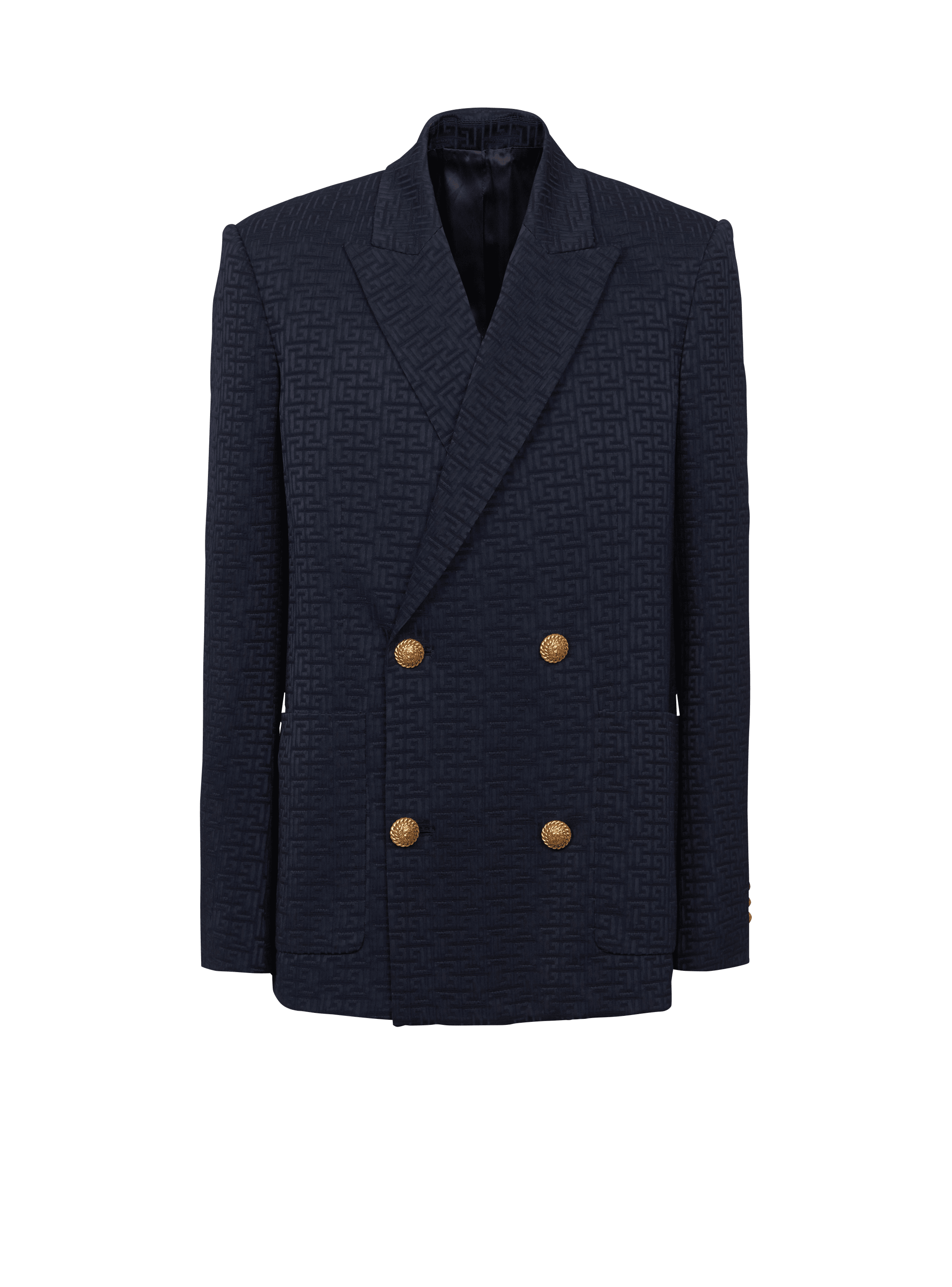 Blazer en jacquard satiné monogramme PB Labyrinthe