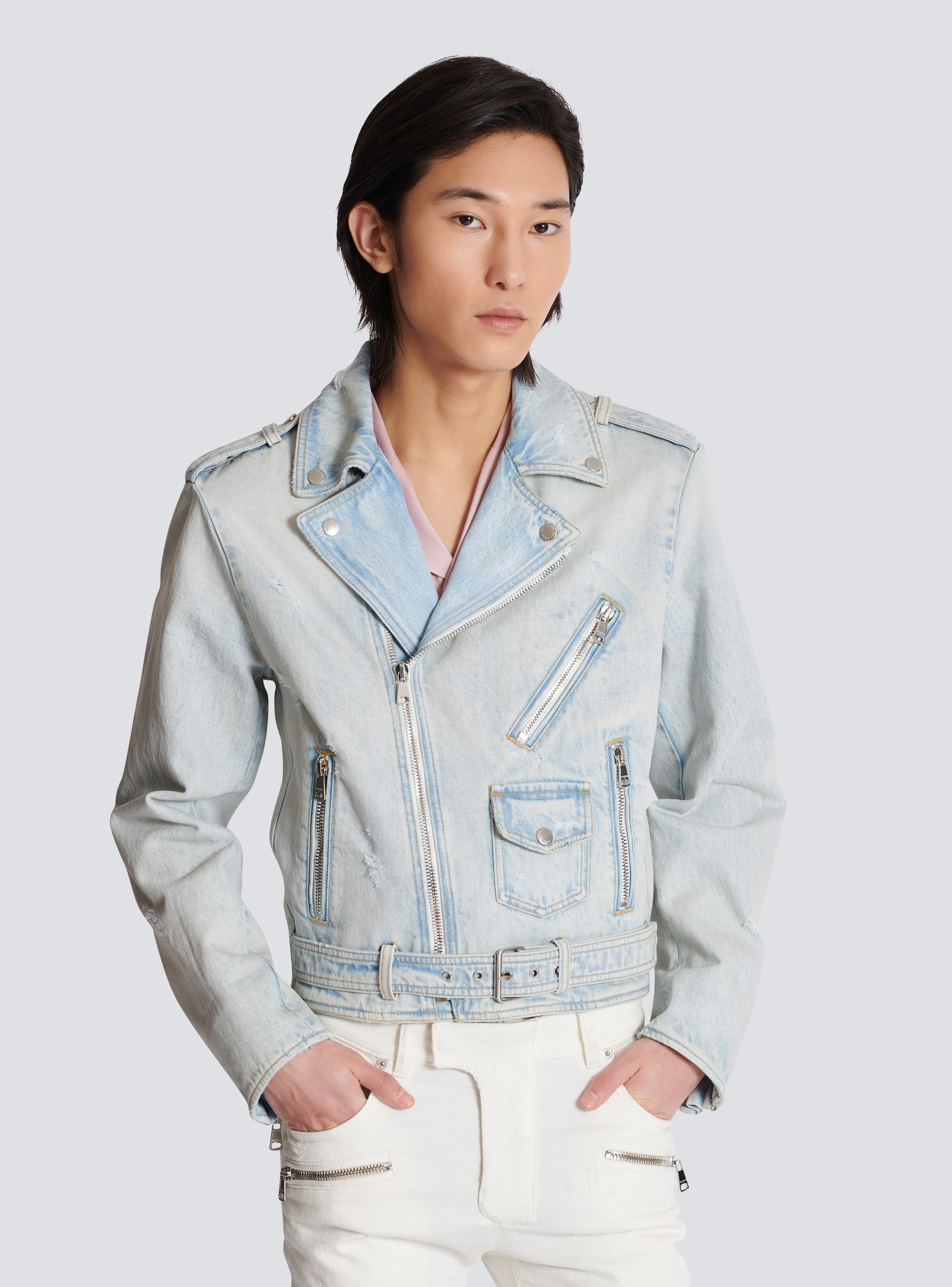 Balmain jeans jacket best sale