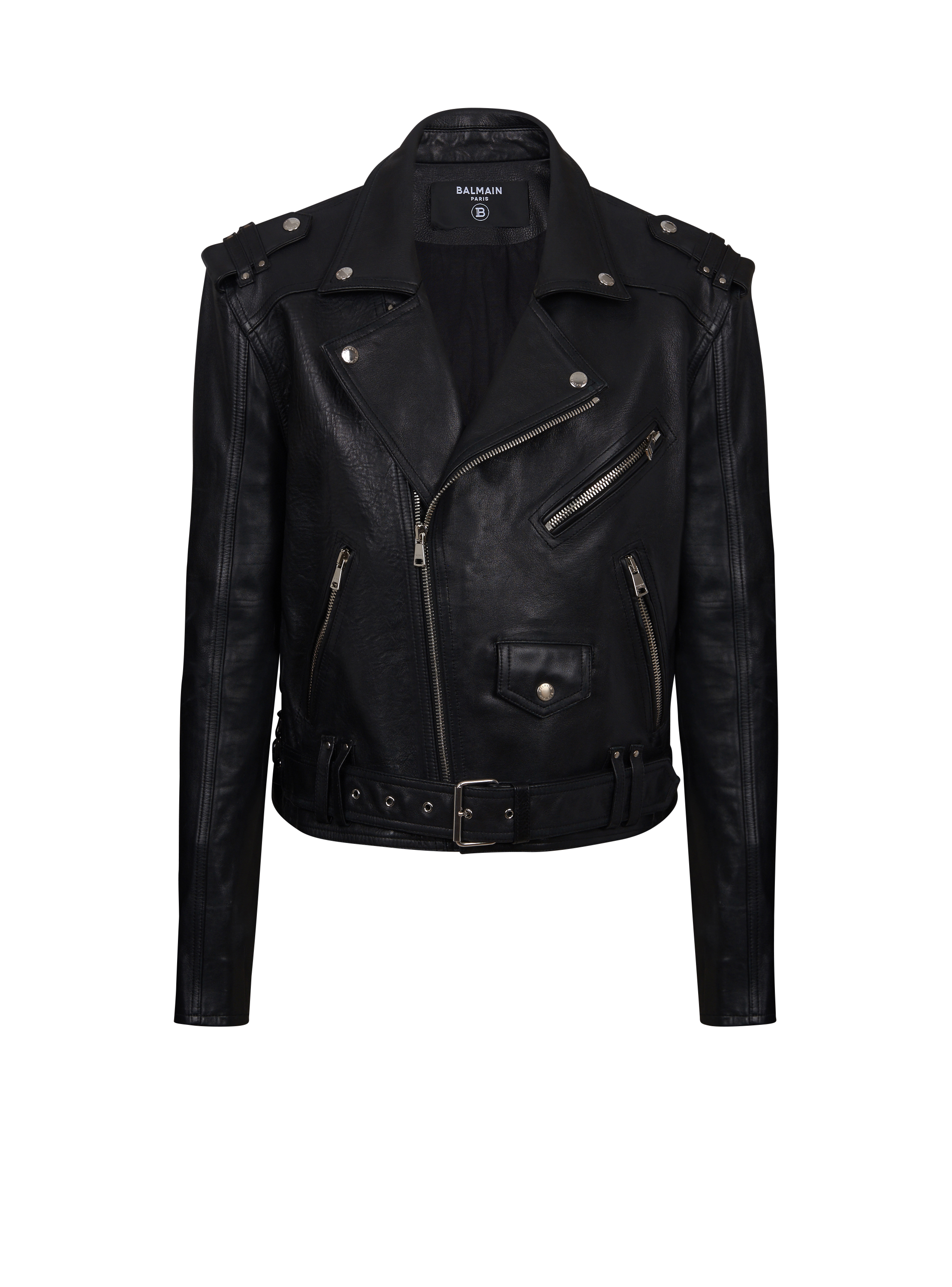 Calfskin biker jacket