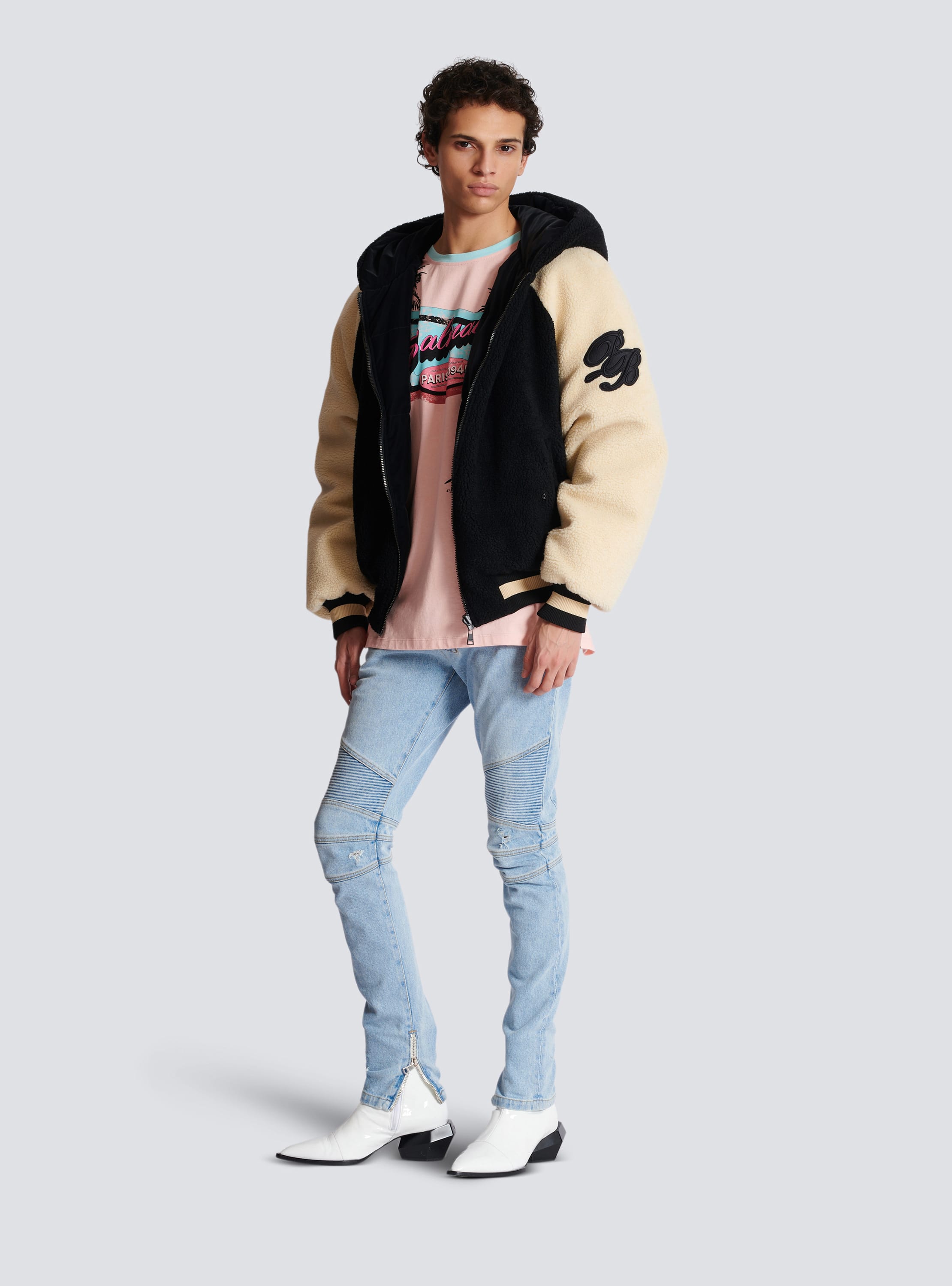 Balmain puffer jacket mens online