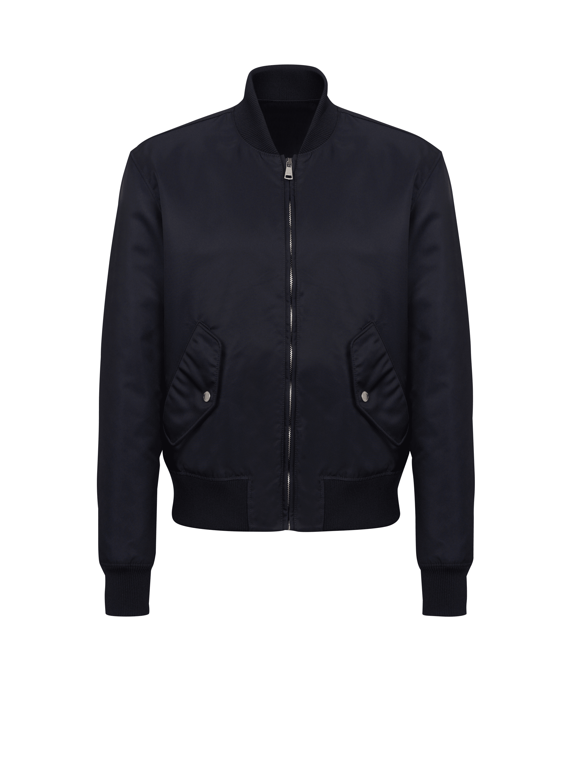 Bomberjacke mit Balmain Signature-Stickerei auf dem Rücken