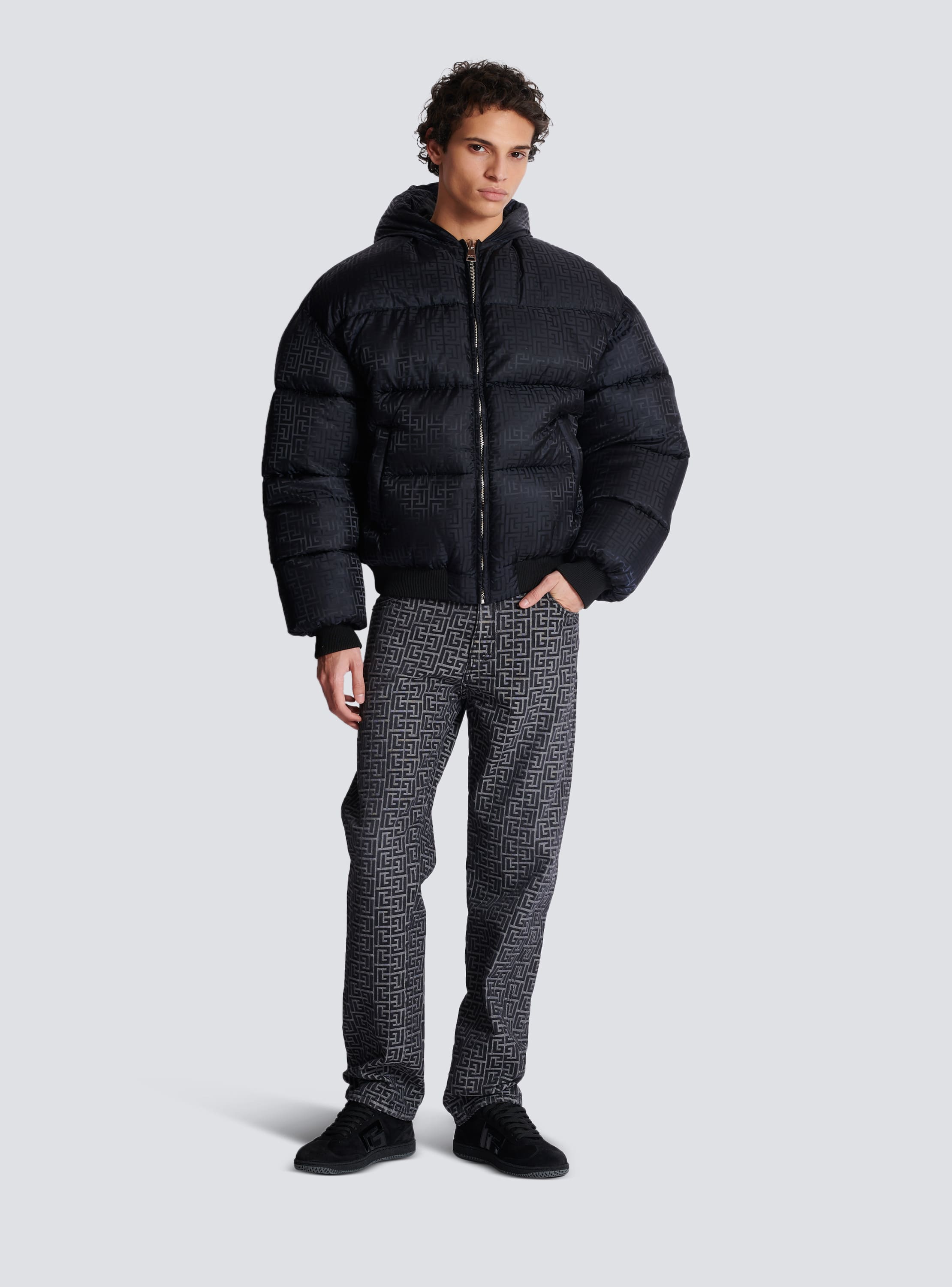 PB Labyrinth jacquard nylon puffer jacket