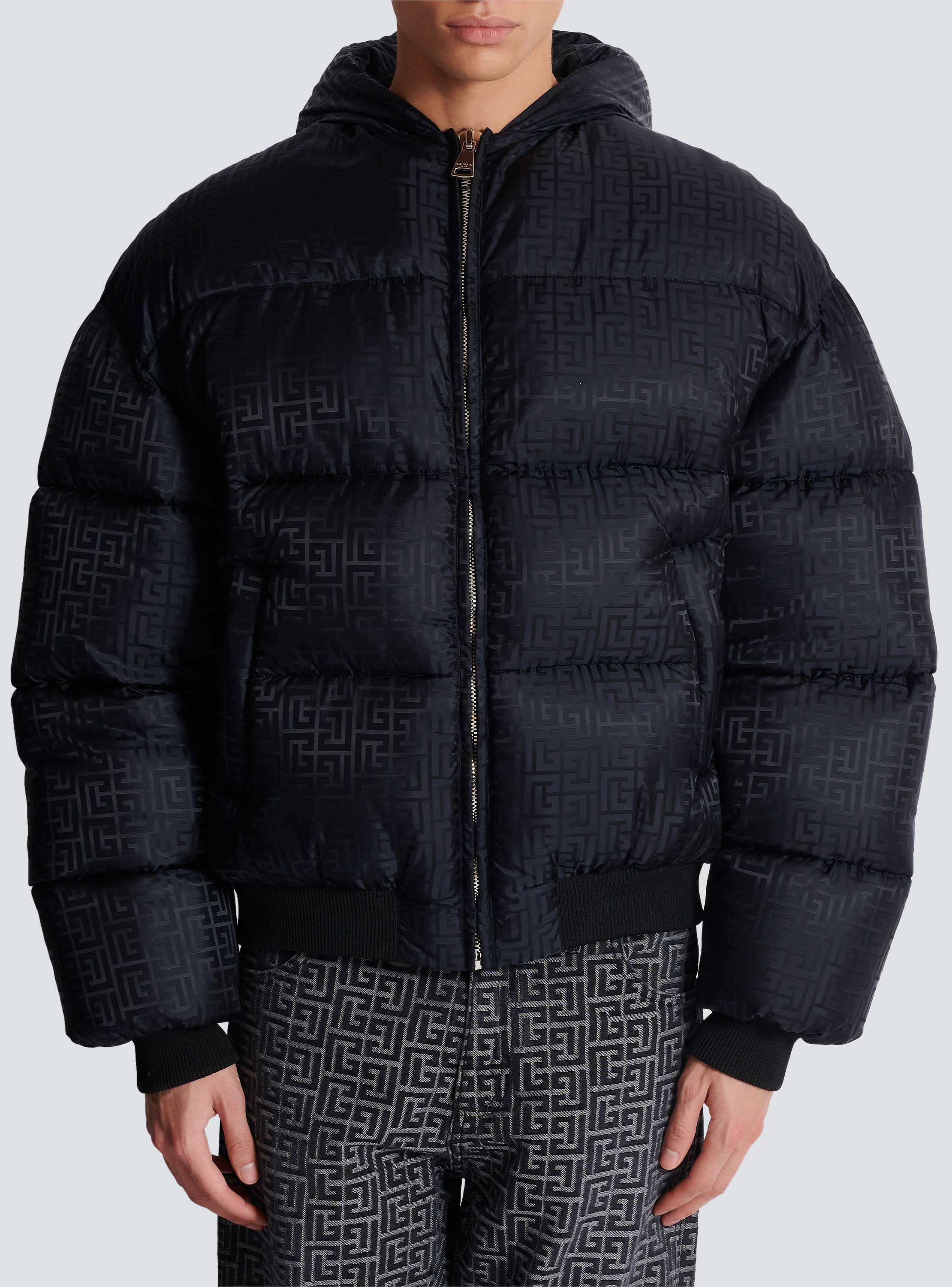 PB Labyrinth jacquard nylon puffer jacket