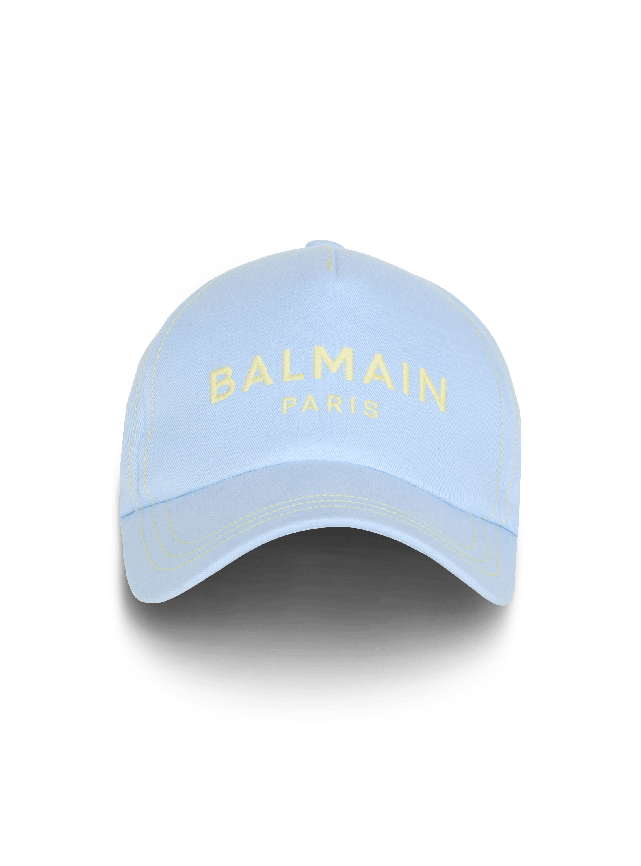 Casquette en coton avec broderie Balmain Paris