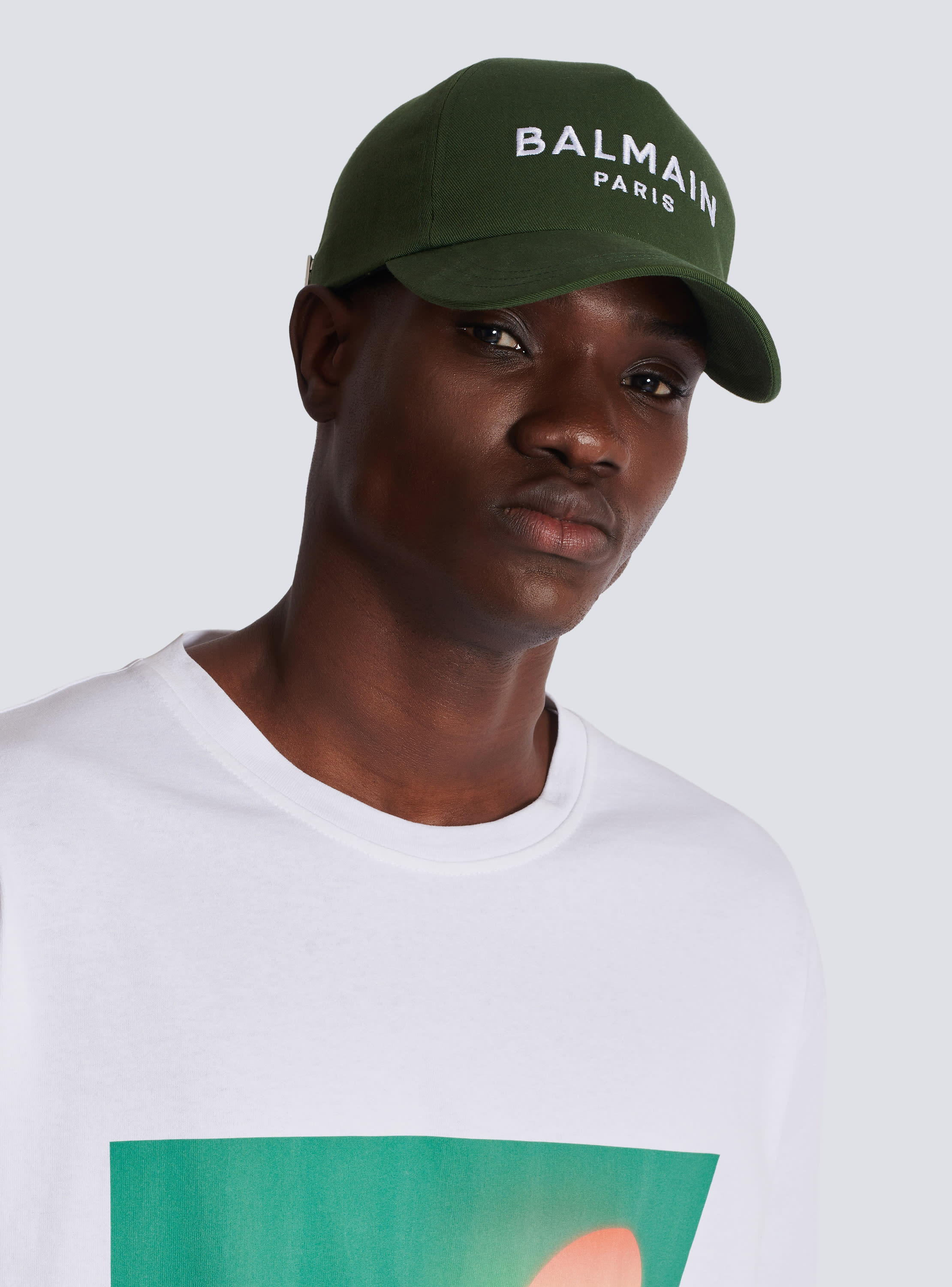 Balmain Paris embroidered cap