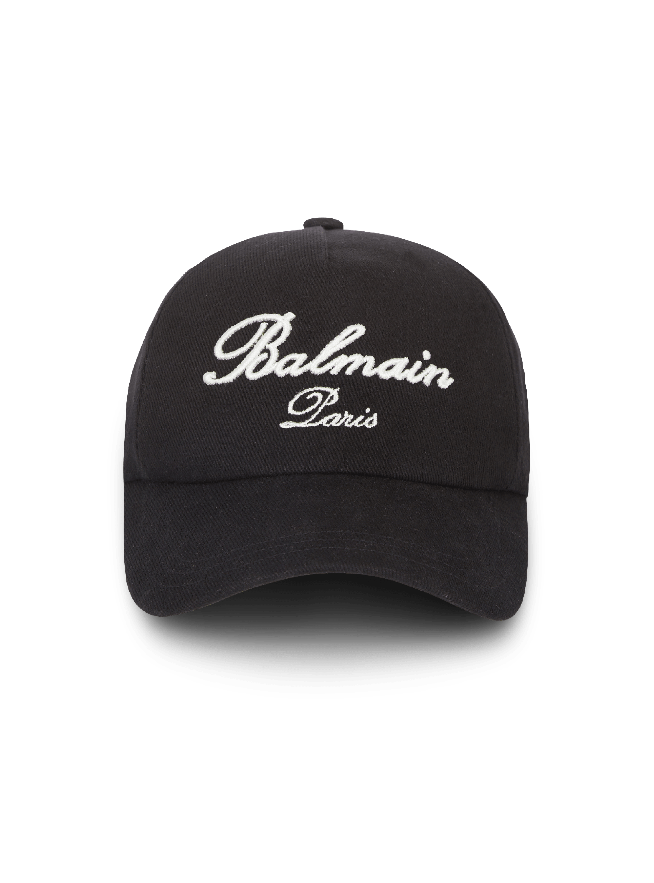 Baumwollkappe mit Balmain Signature-Stickerei