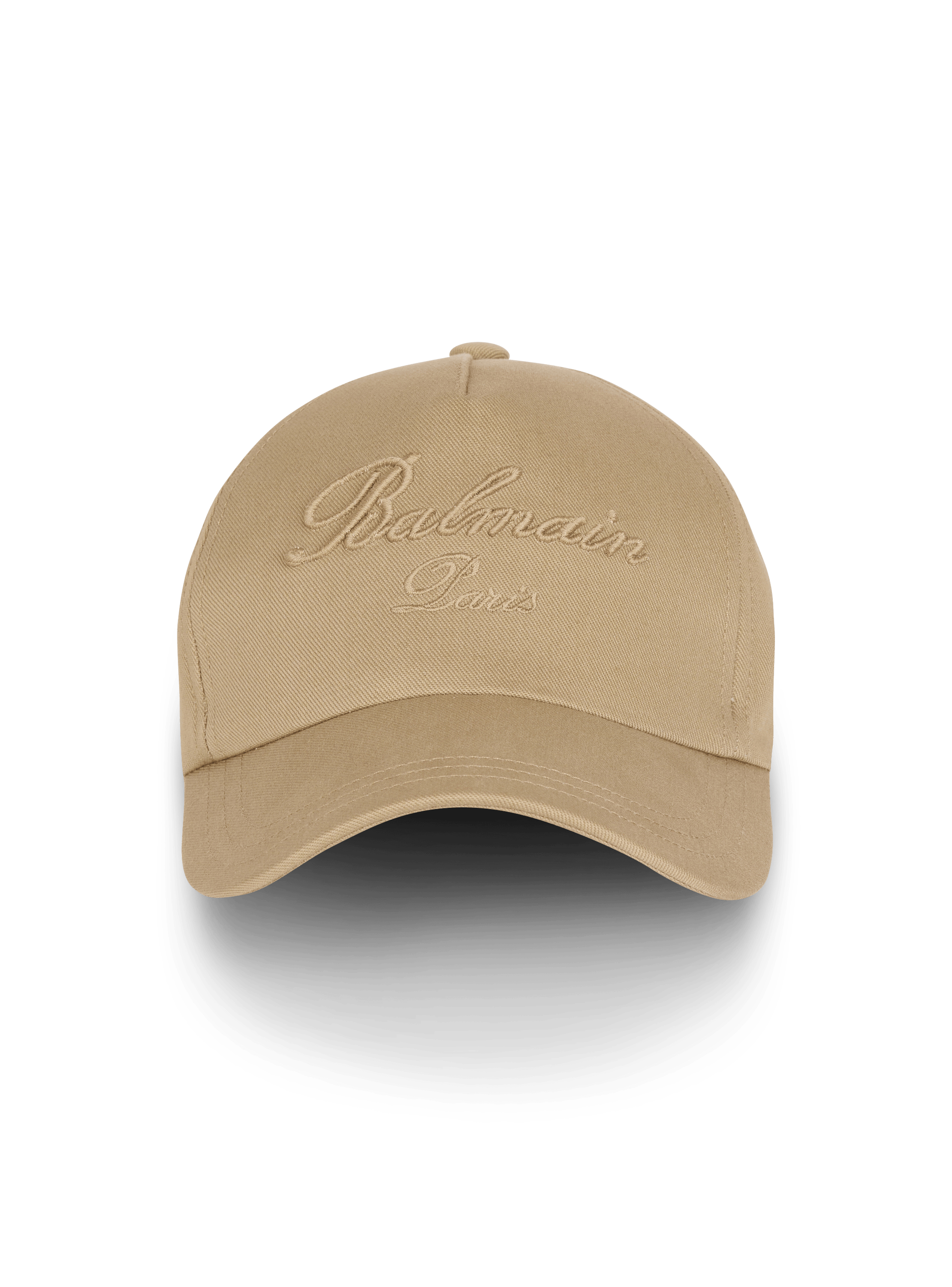 Casquette en coton avec broderie Balmain Signature