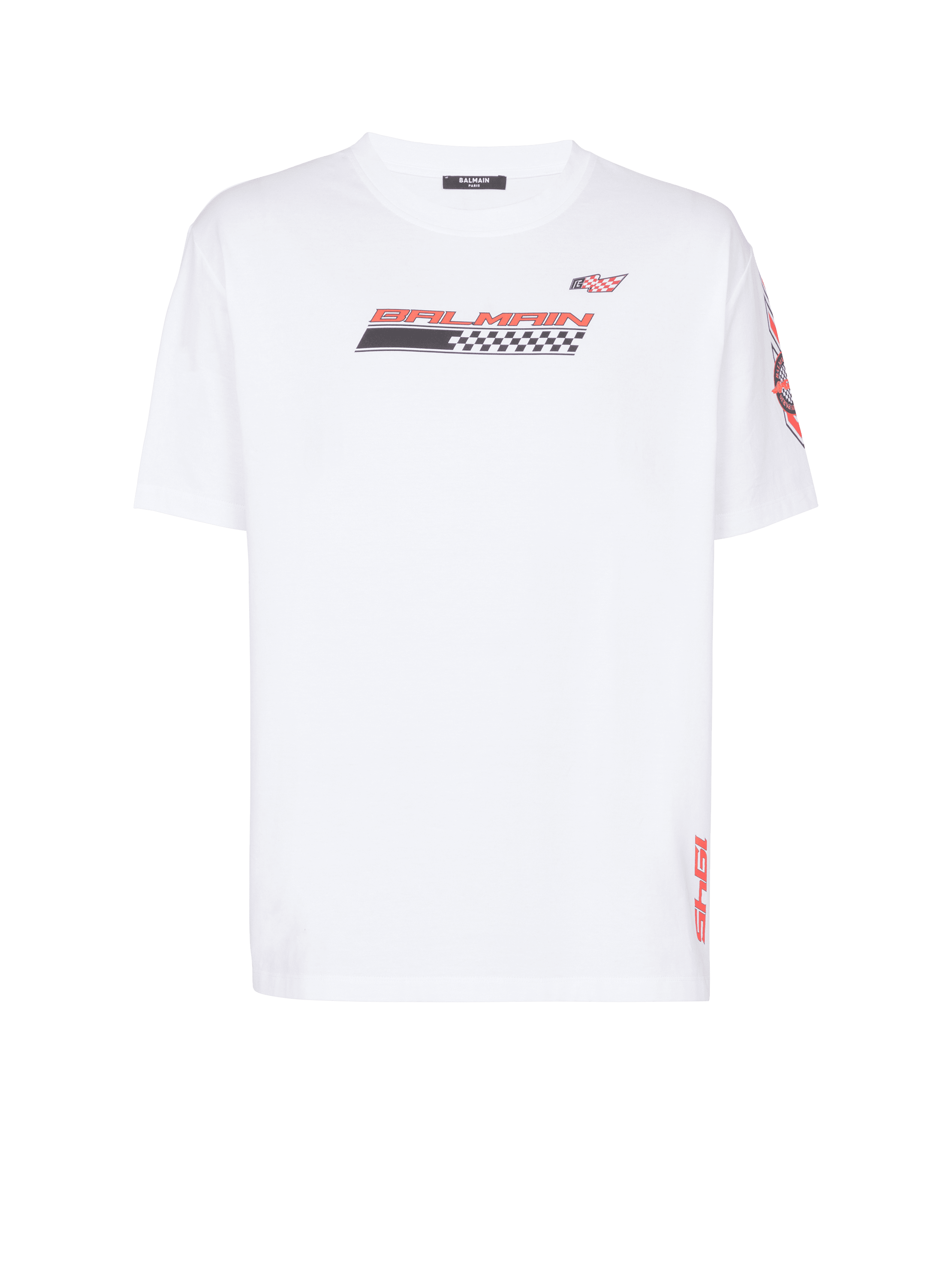 T-Shirt mit Balmain Racing-Print