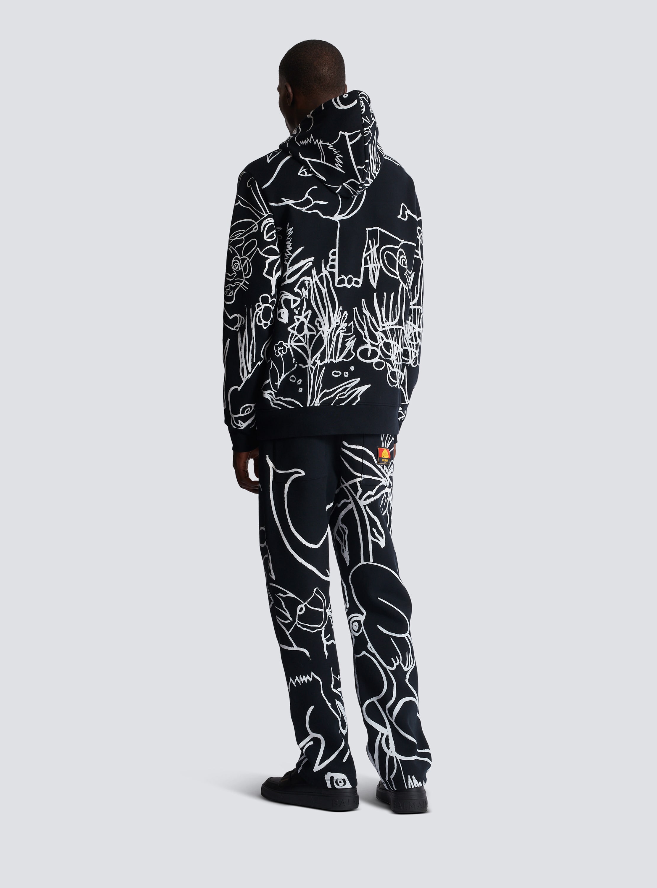 Disney x Balmain The Lion King Hoodie with Enfant Precoce print Men BALMAIN