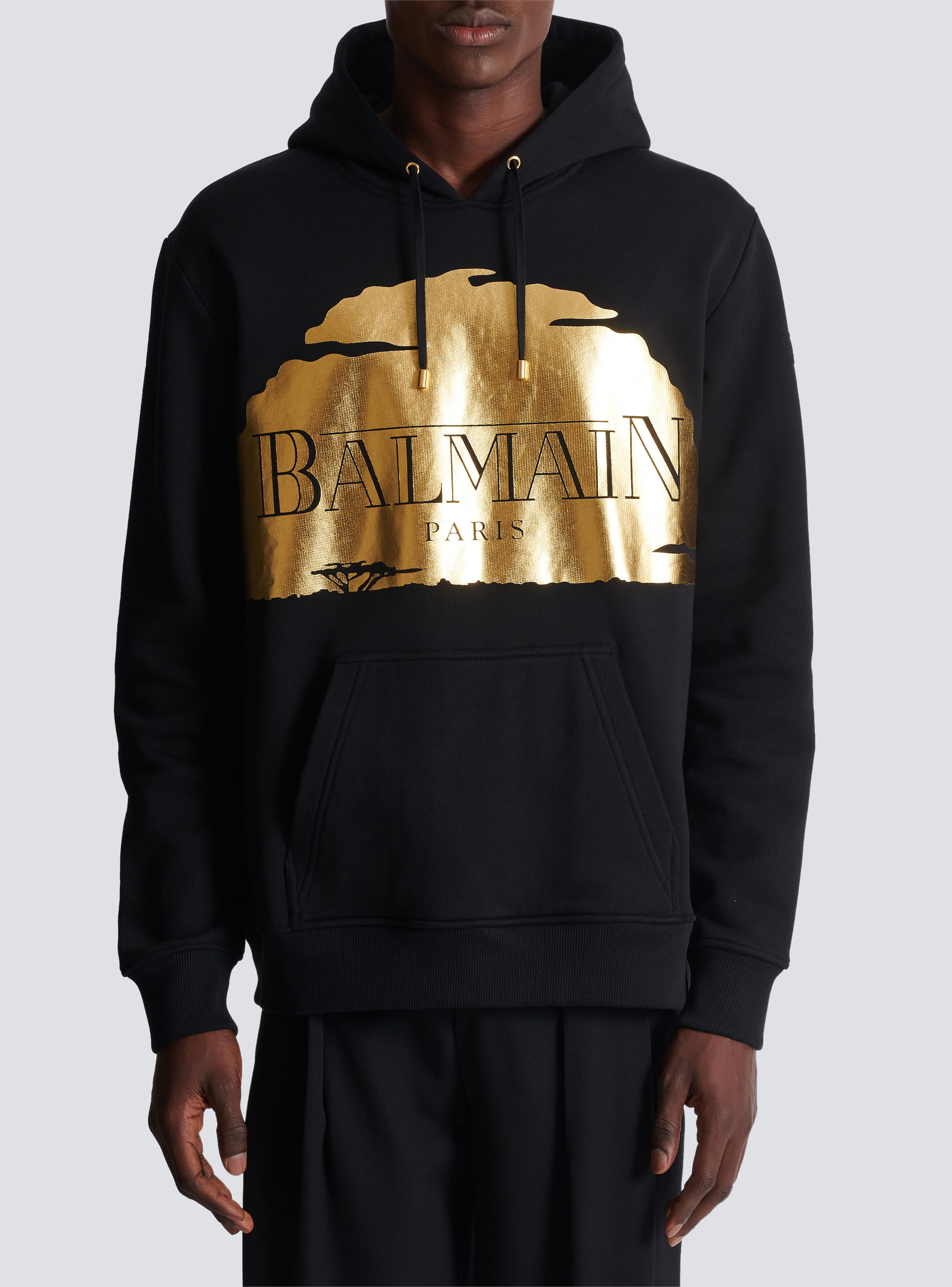 Balmain hoodie gold on sale