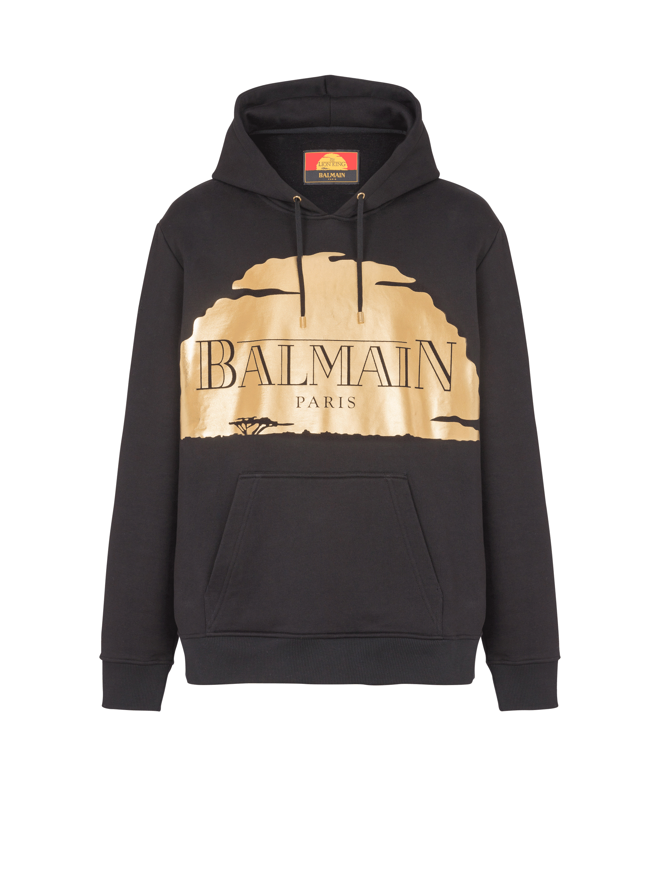 Disney x Balmain: El Rey León - Sudadera con capucha con estampado Sunset