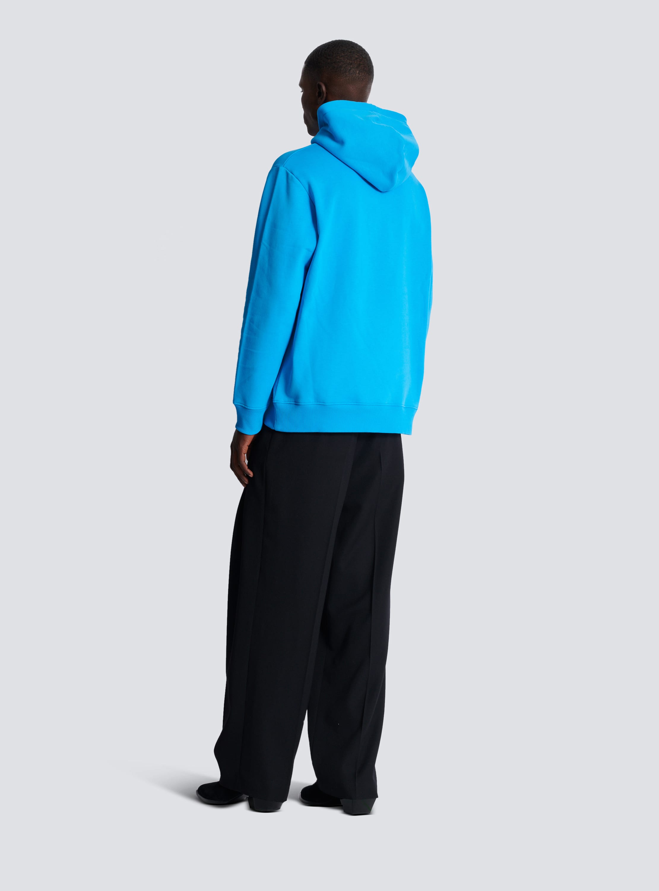 Balmain blue hoodie sale