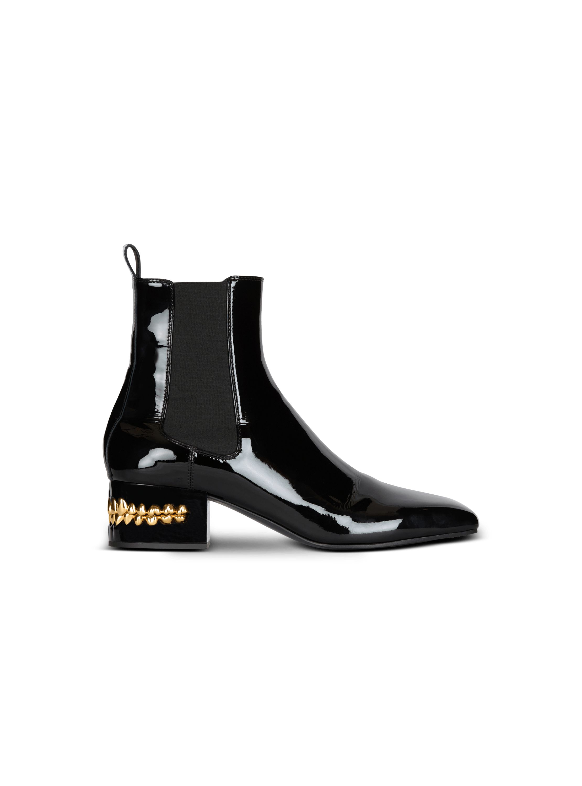 Bottines Chelsea en cuir verni Eden