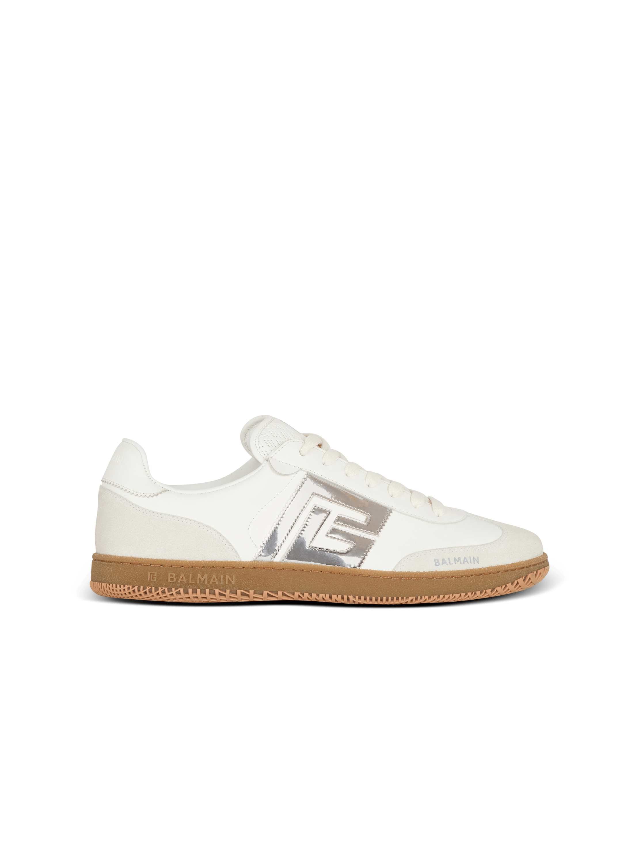 Calfskin Balmain Swan trainers