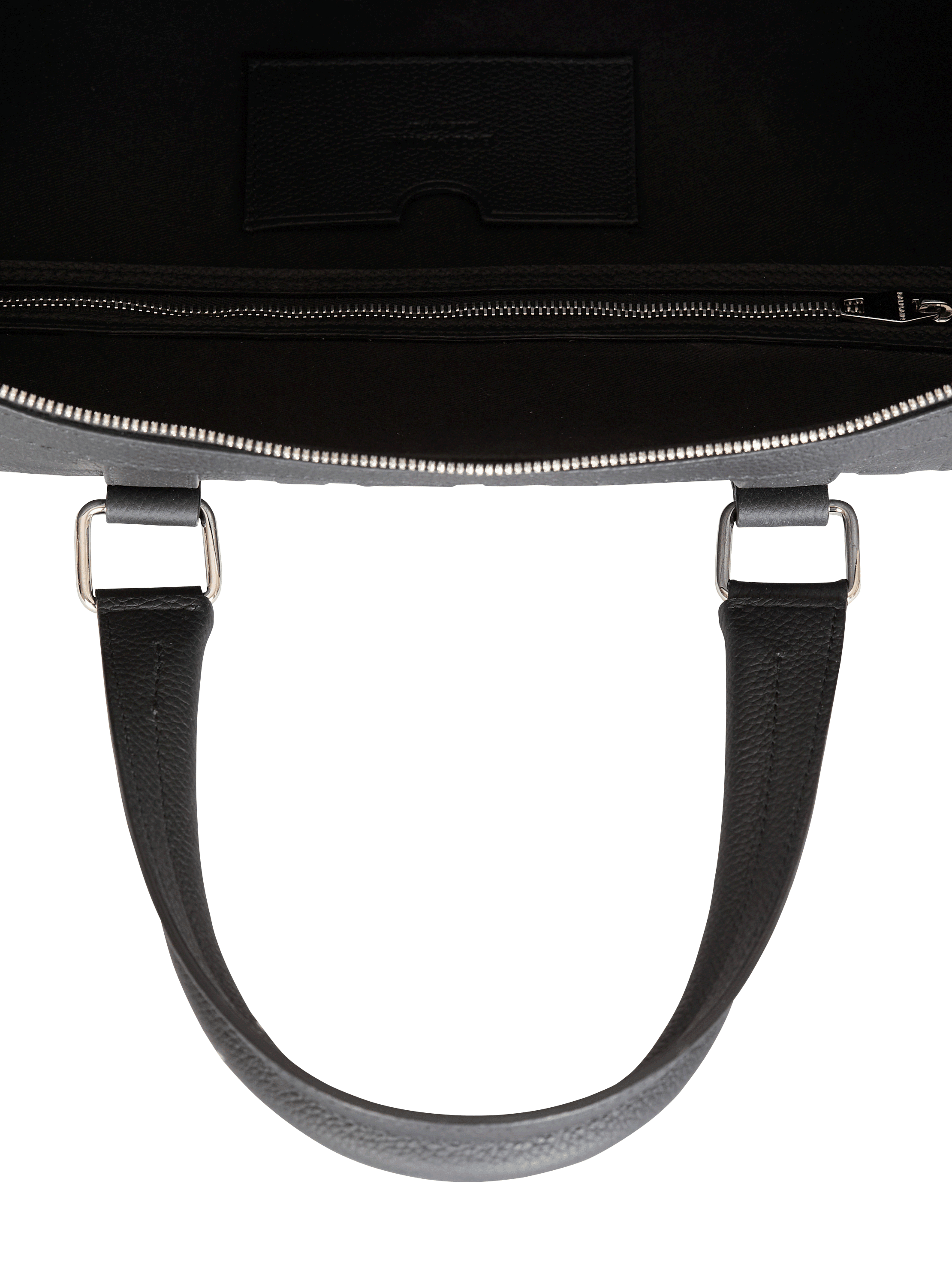 Reisetasche aus genarbtem Leder schwarz Herren BALMAIN