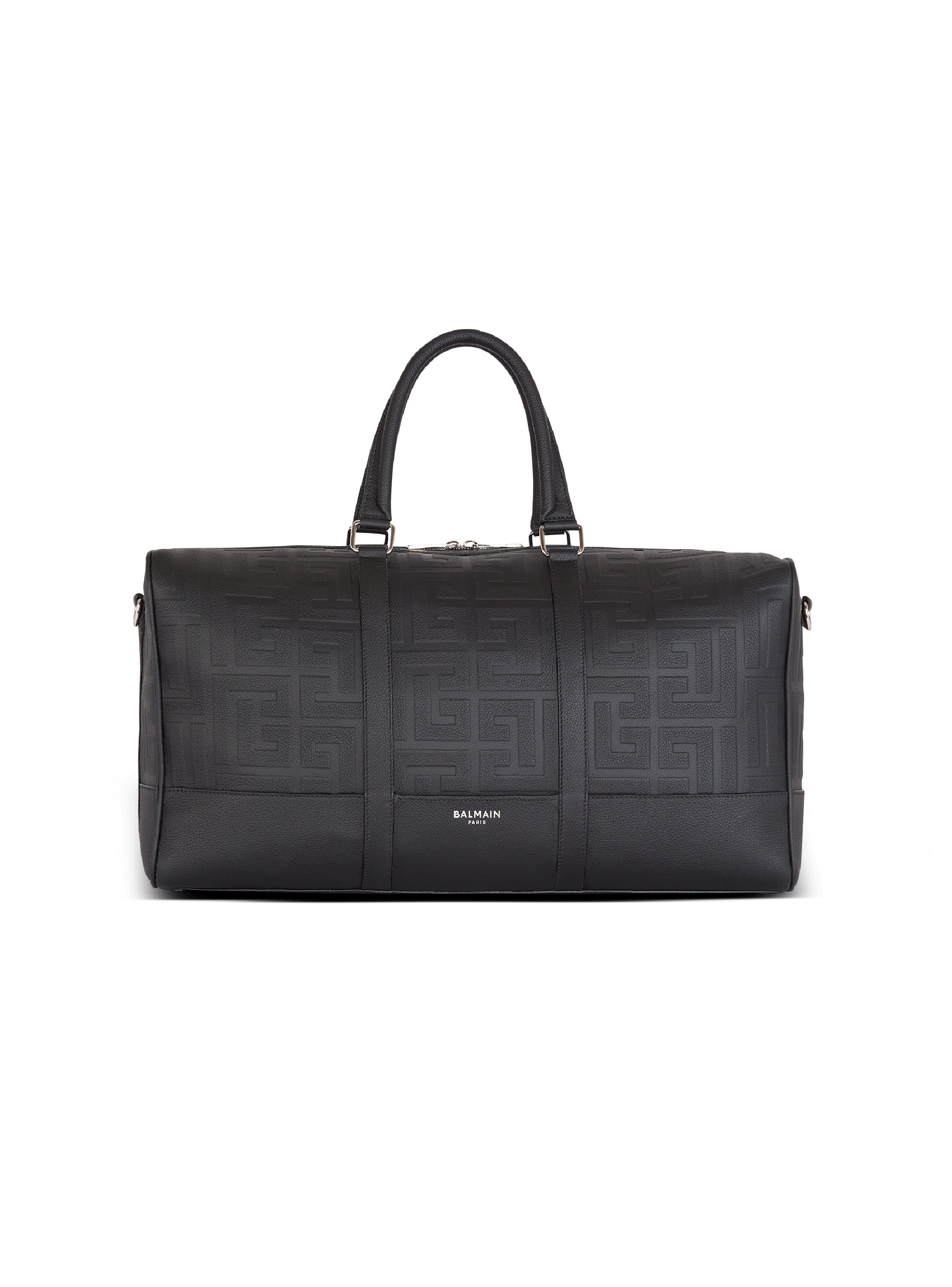 Travel bag in grained leather
