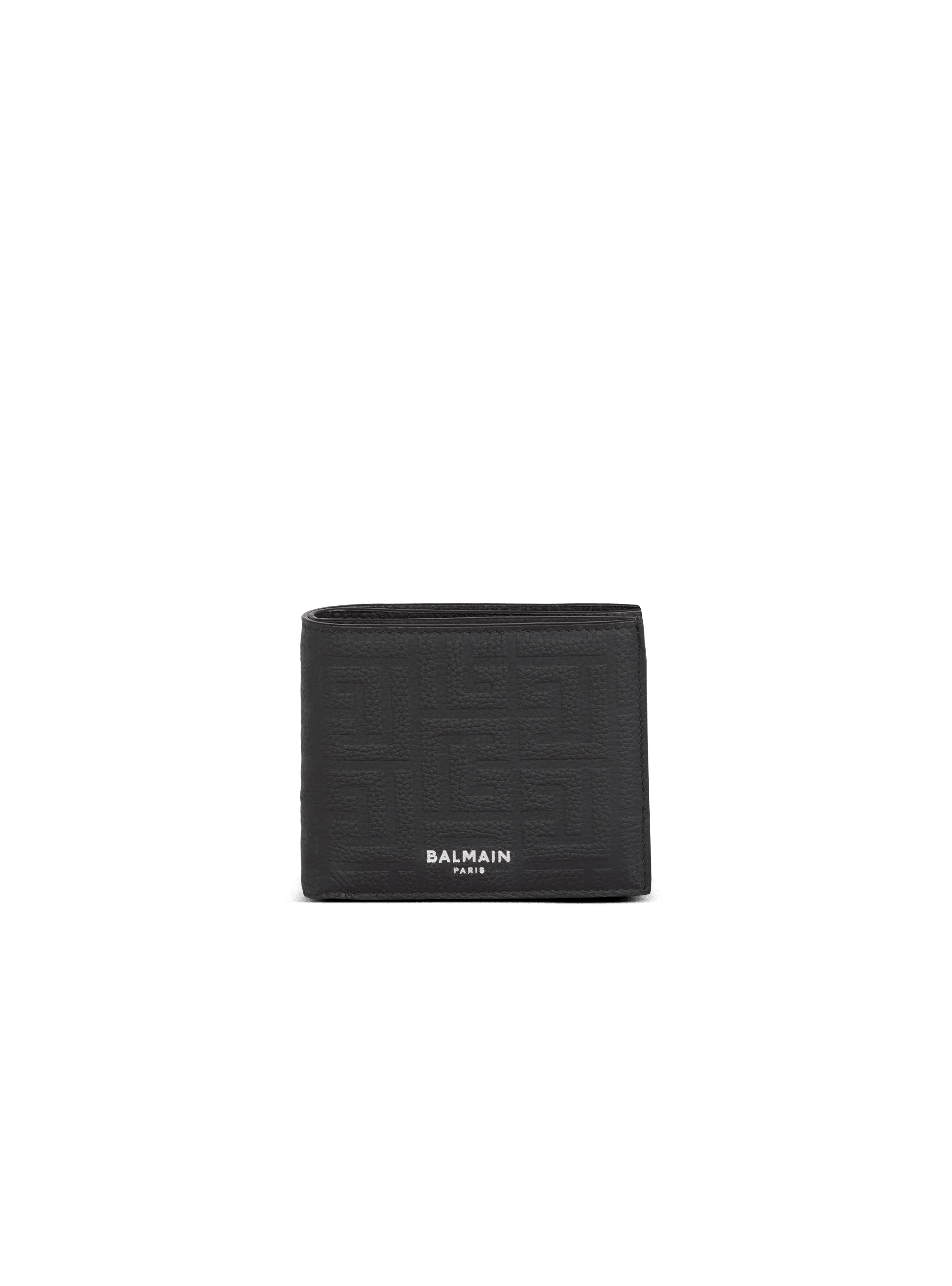 Leather flap wallet black - Men | BALMAIN