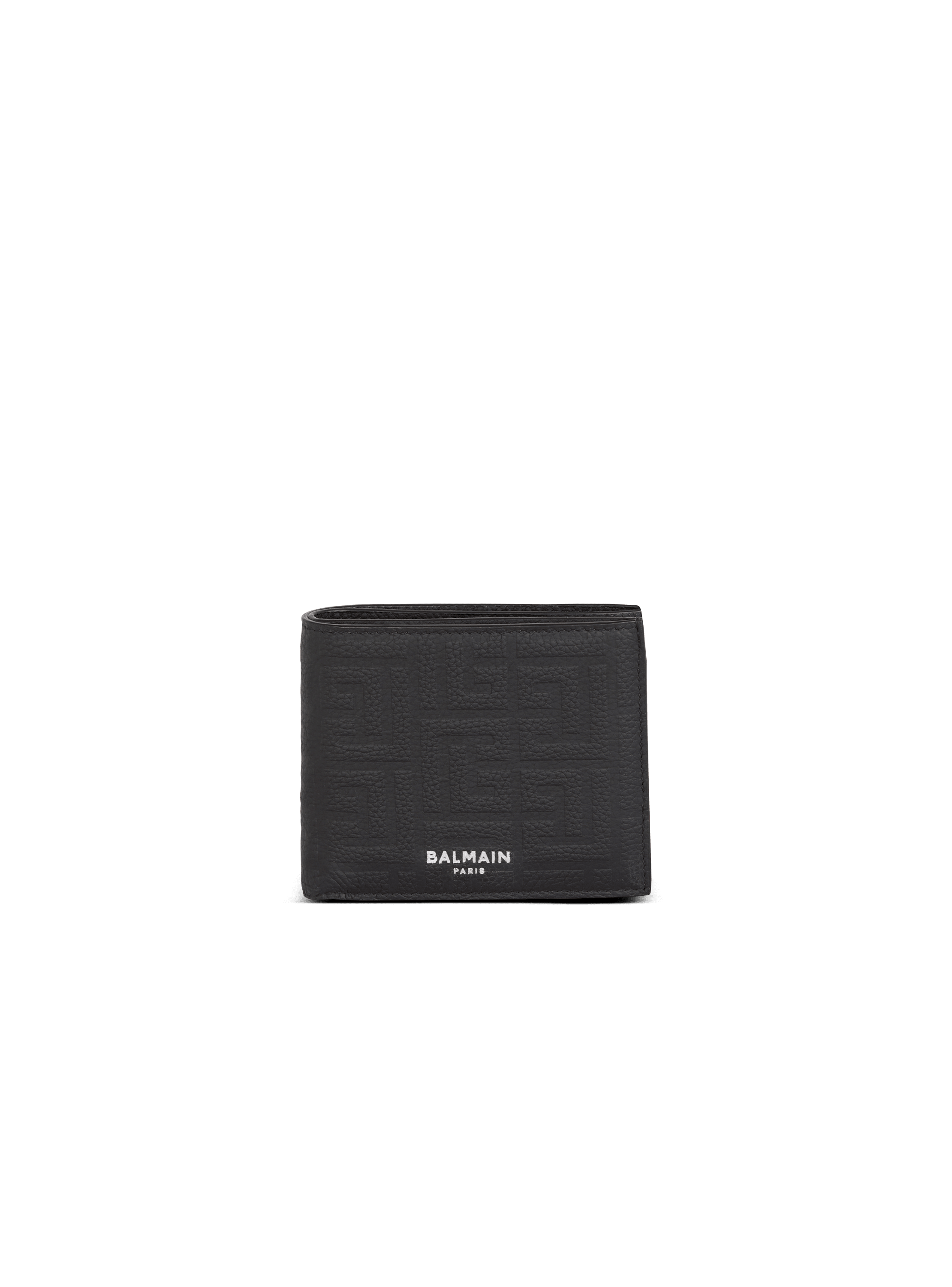Leather flap wallet