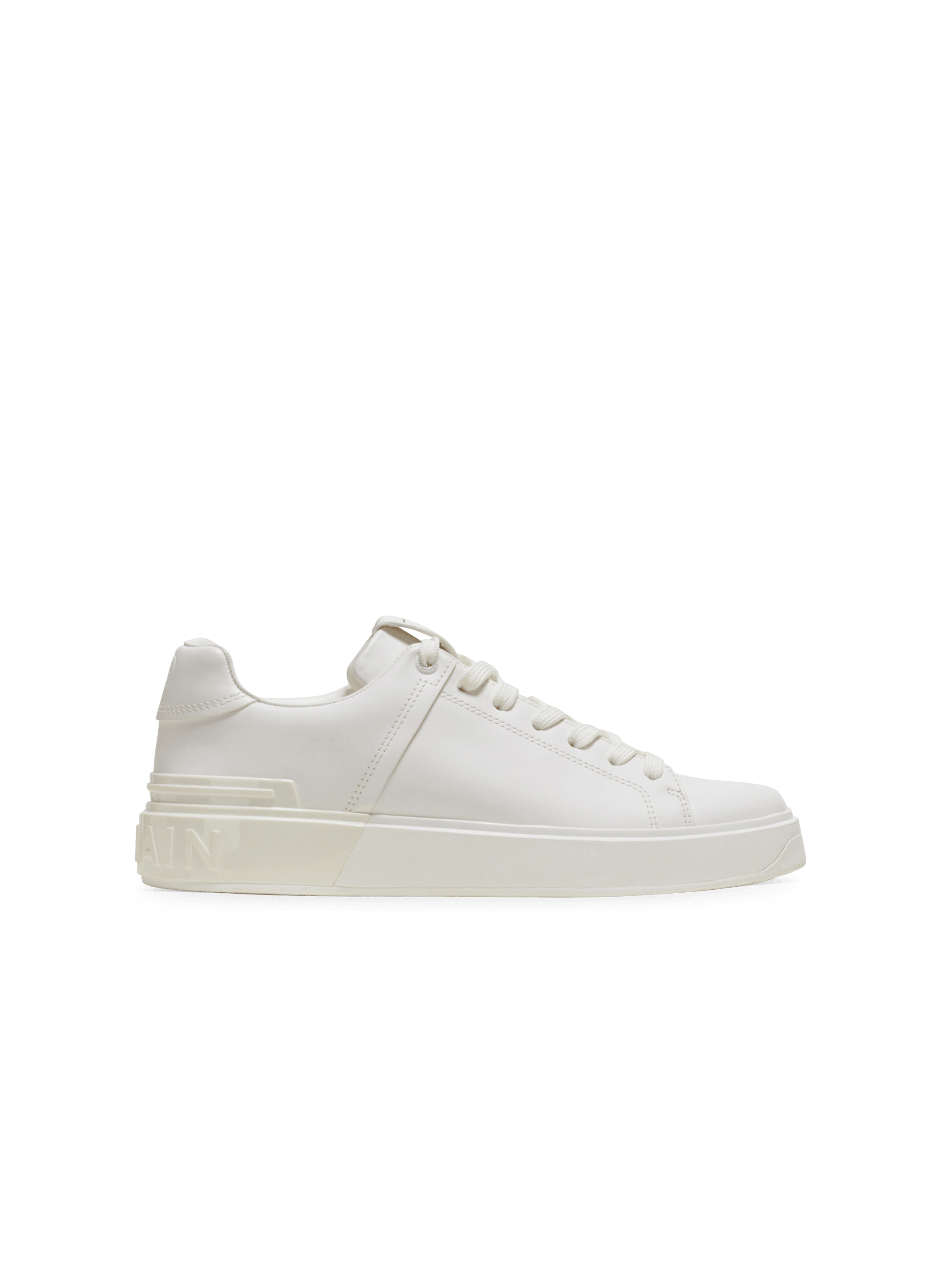 B Court trainers in calfskin white Men BALMAIN B Court trainers in calfskin white Men BALMAIN