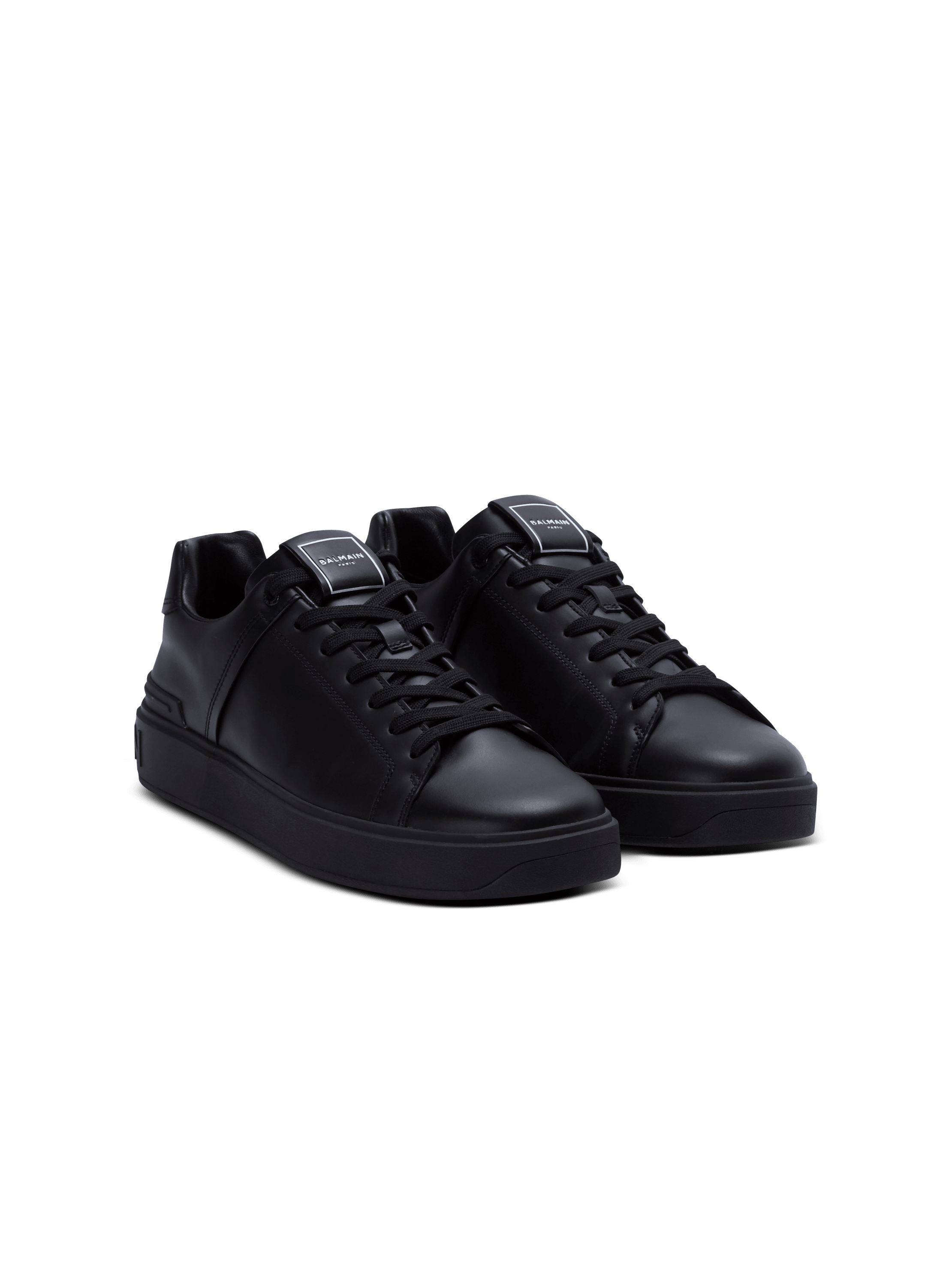 B Court trainers in calfskin black Men BALMAIN B Court trainers in calfskin black Men BALMAIN