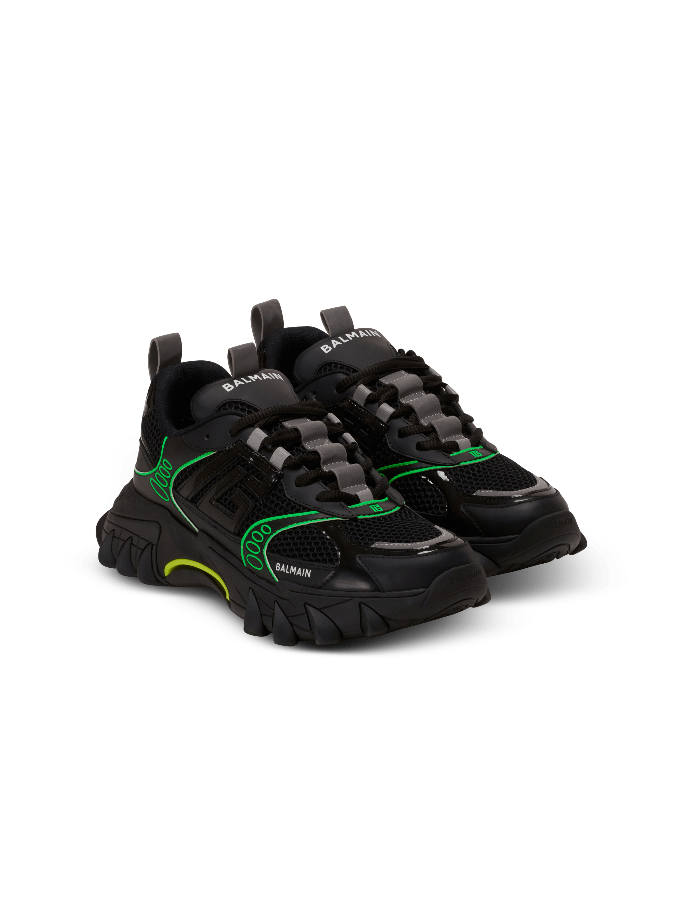 Sneakers B-East in pelle di daino e rete