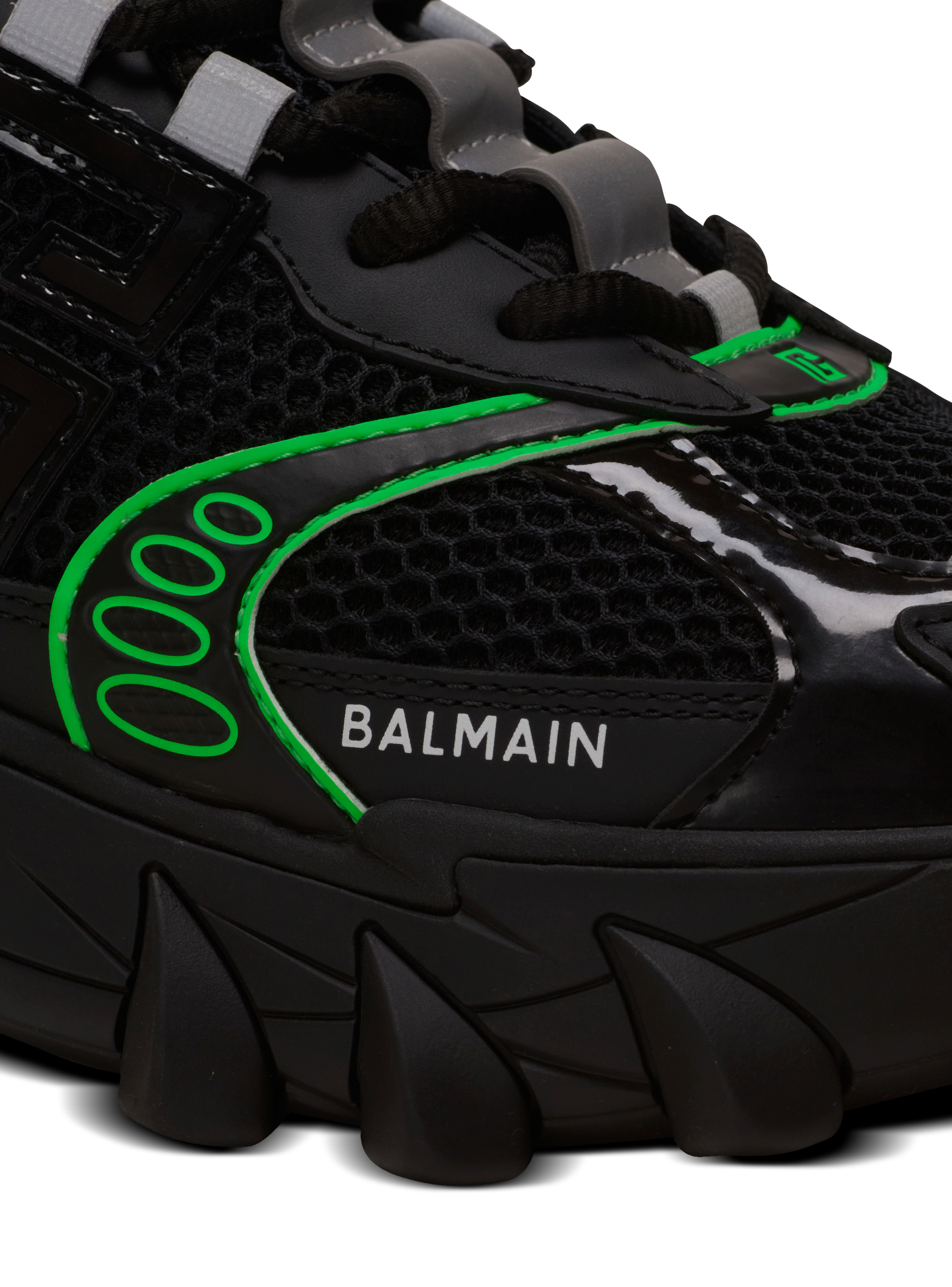 B-East trainers in leather, suede and mesh black - Men | BALMAIN B-East trainers in leather, suede and mesh black - Men | BALMAIN