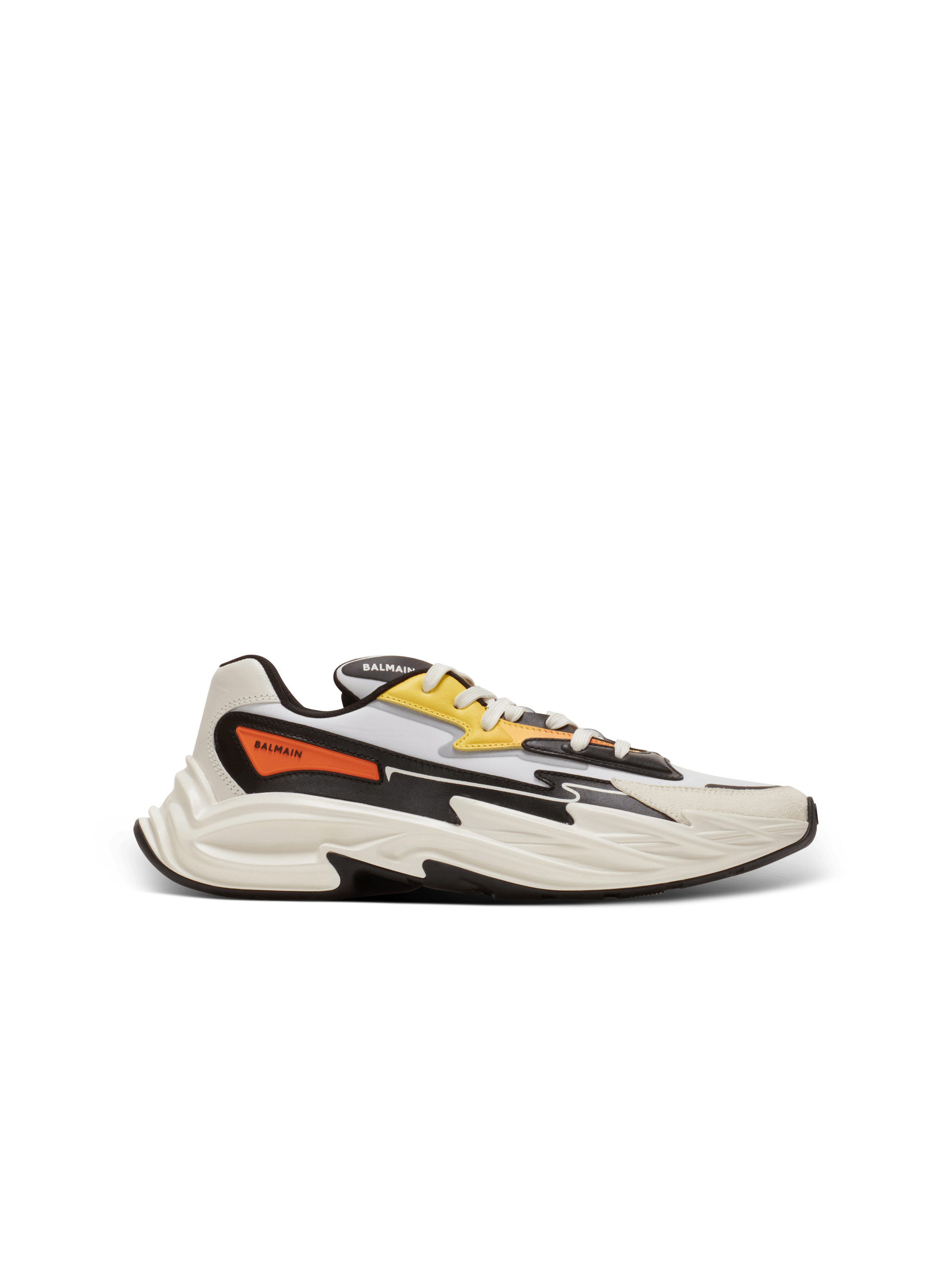 Sneakers Run-Row in pelle e nylon