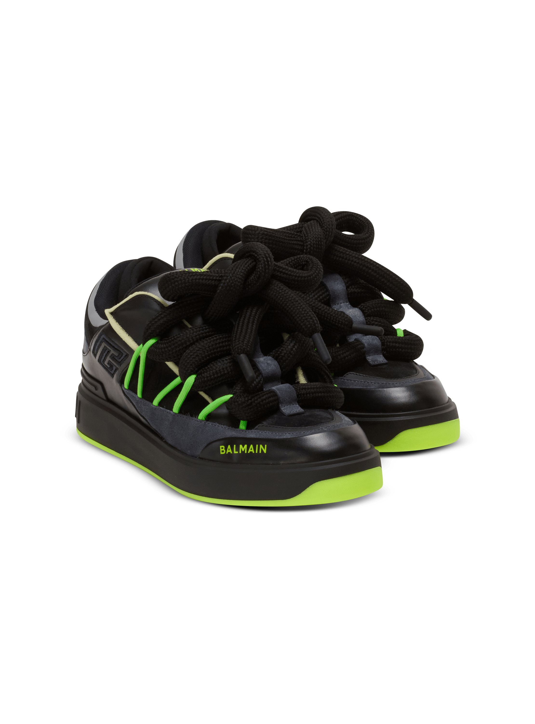 Zapatillas B-Court Puffy Skate de piel de becerro y ante
