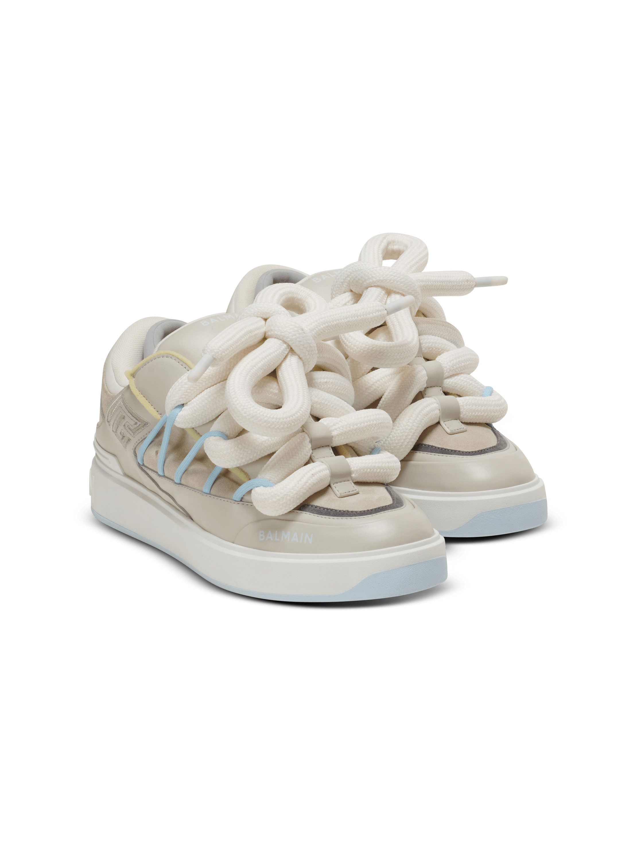 B-Court Puffy Skate trainers in calfskin and suede