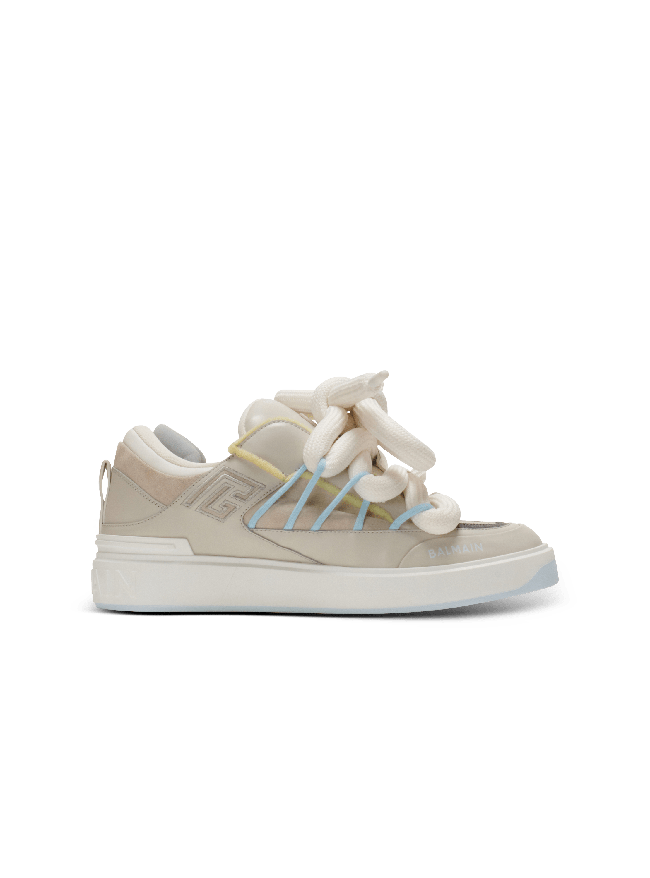 Sneakers B-Court Puffy Skate aus Kalbsleder und Wildleder