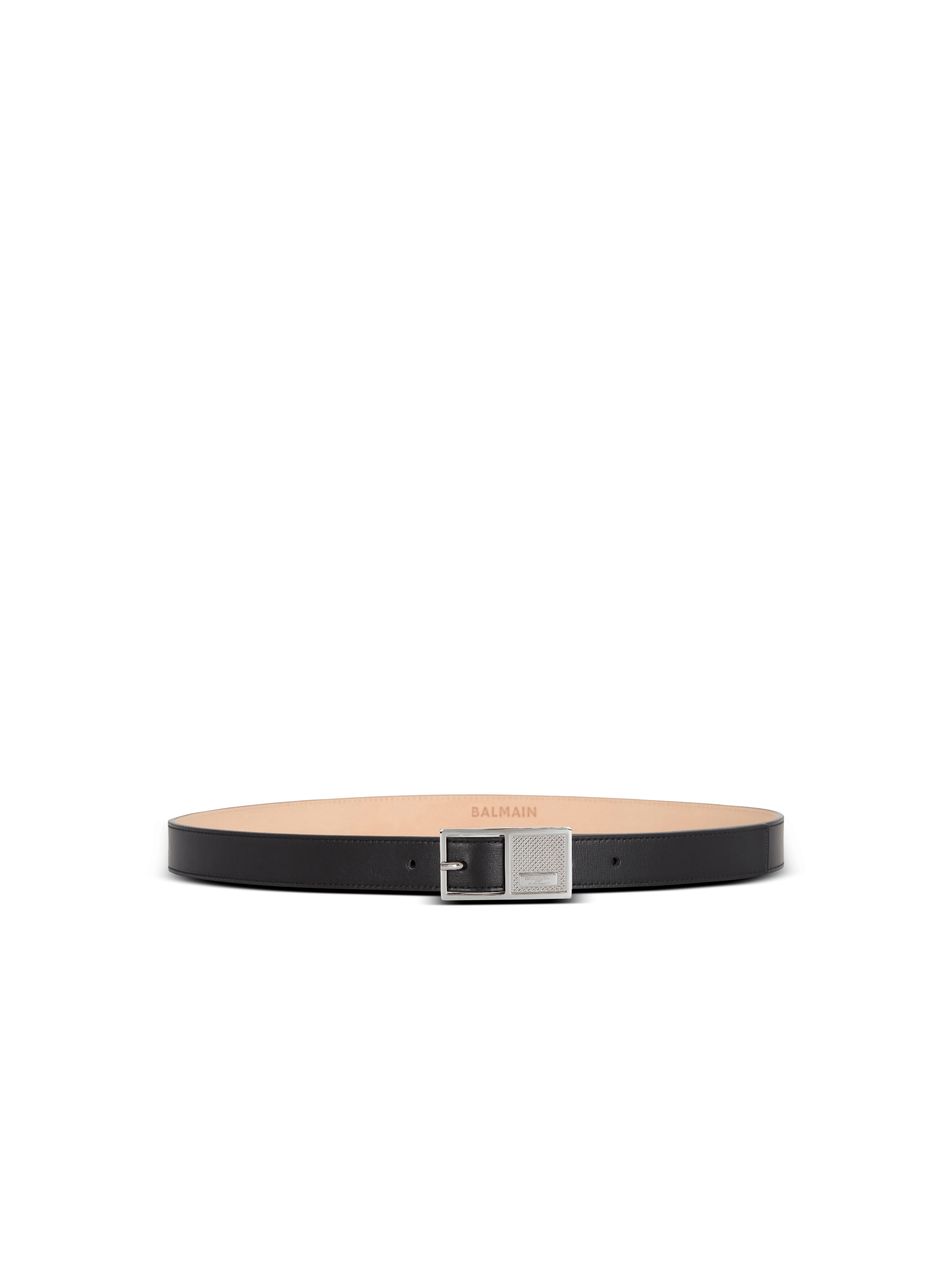 Ceinture Signature fine en cuir de veau