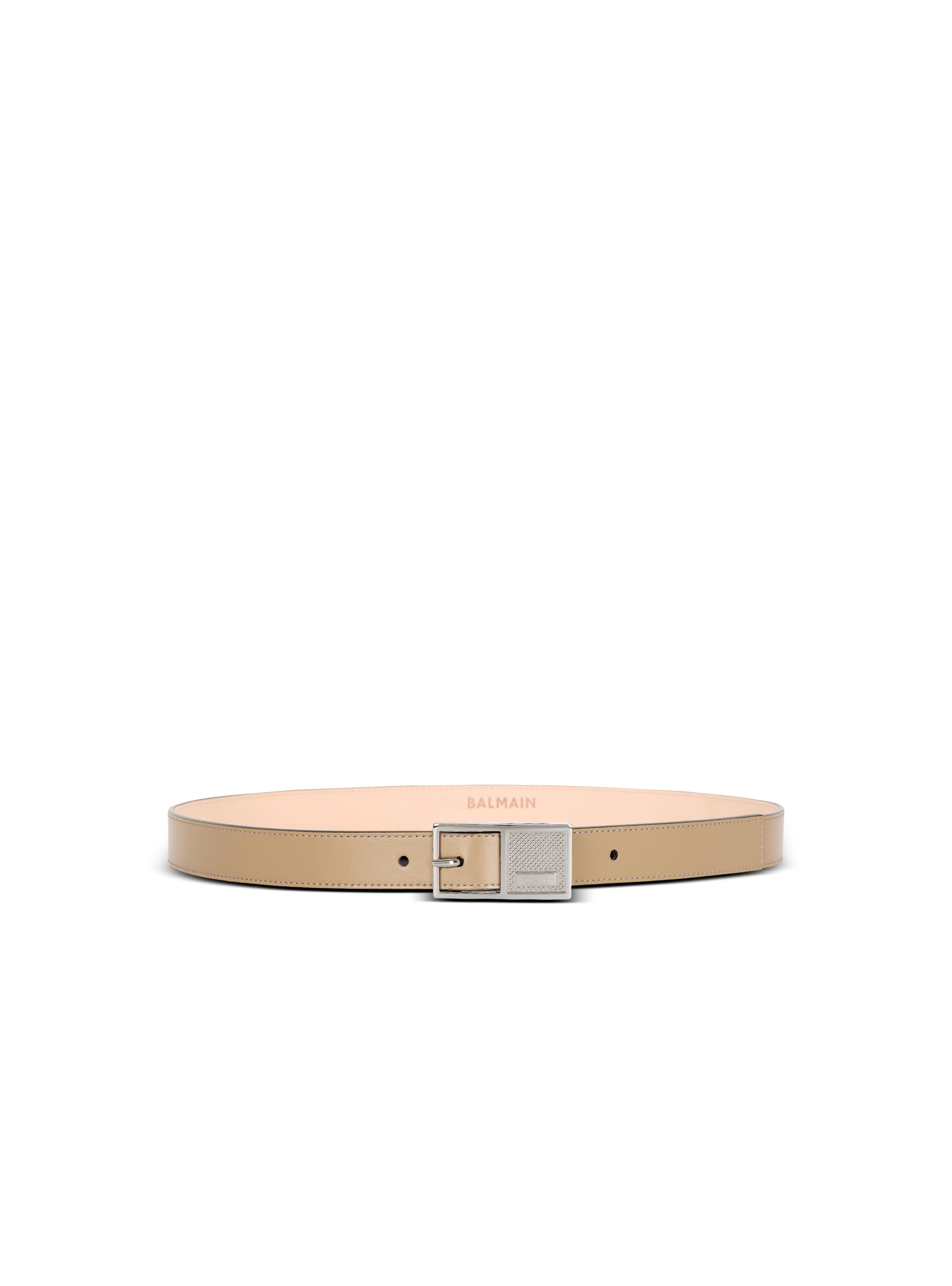 Ceinture Signature fine en cuir de veau