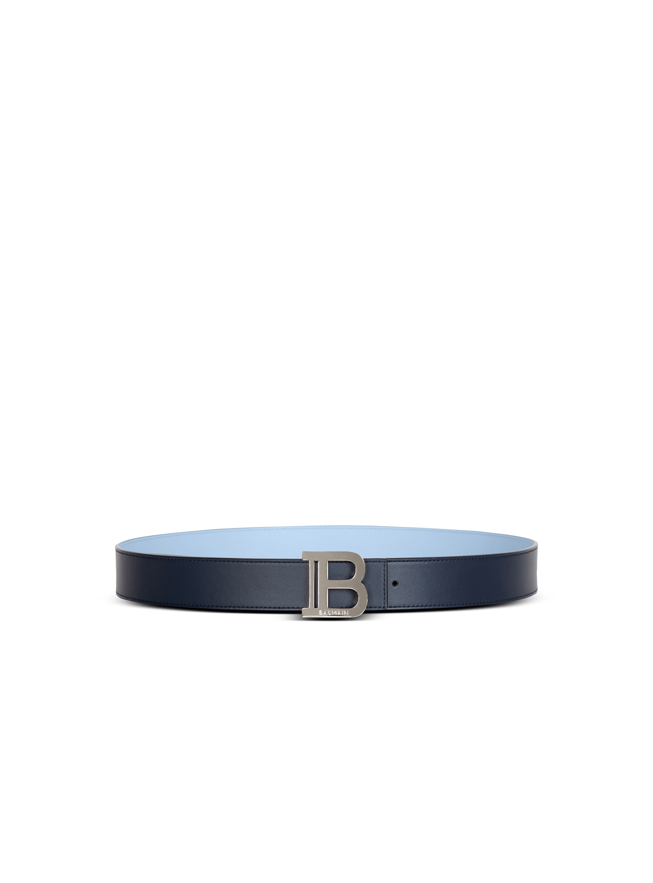 Cintura B-Belt reversibile in pelle di vitello bicolore