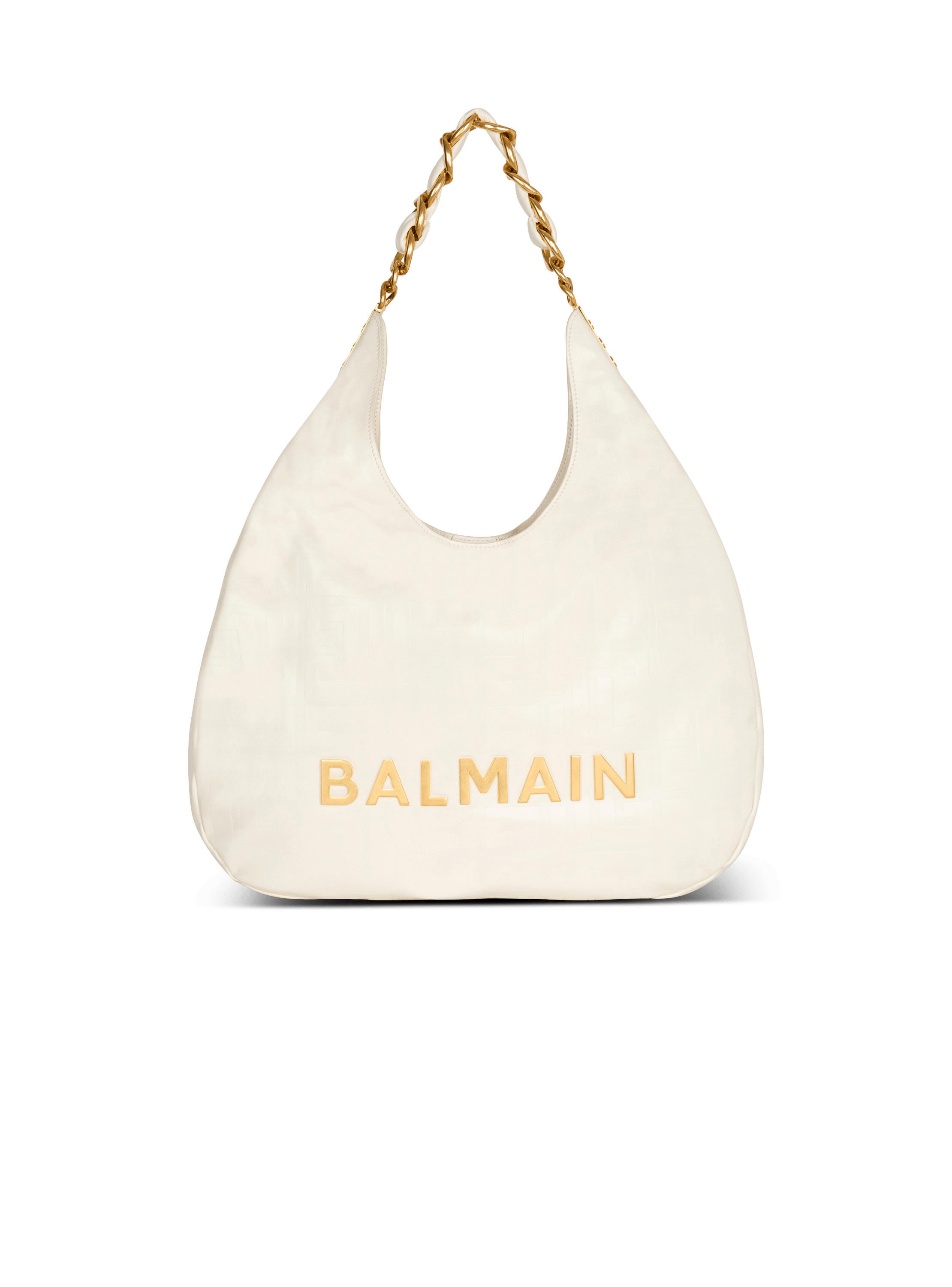 Borsa Hobo 1945 Soft in pelle di vitello effetto stropicciato con goffratura del monogramma PB labirinto