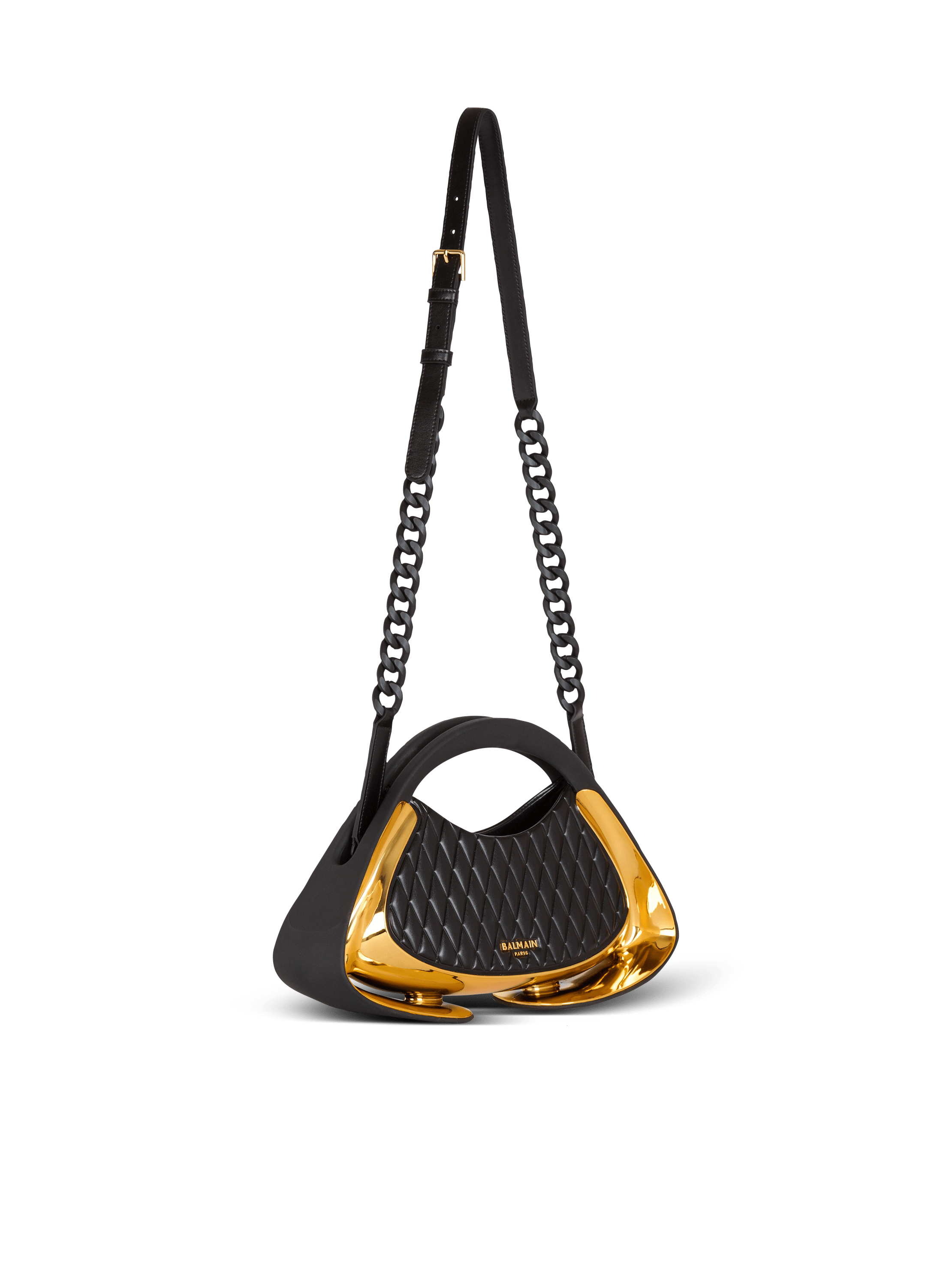 Gold balmain bag sale